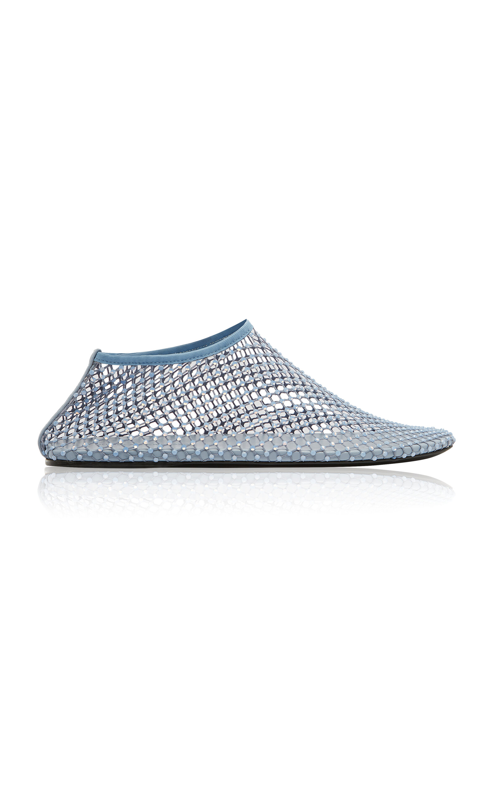 Christopher Esber Minette Crystal Flats In Blue