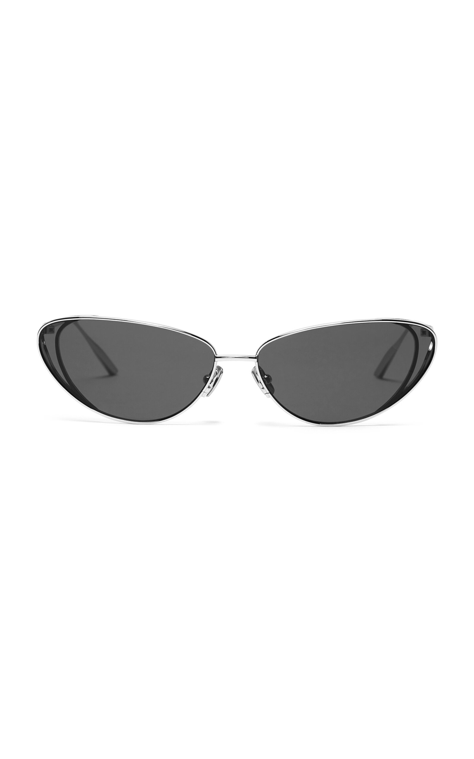 Christopher Esber Milla 96 Cat-eye Metal Sunglasses In Black