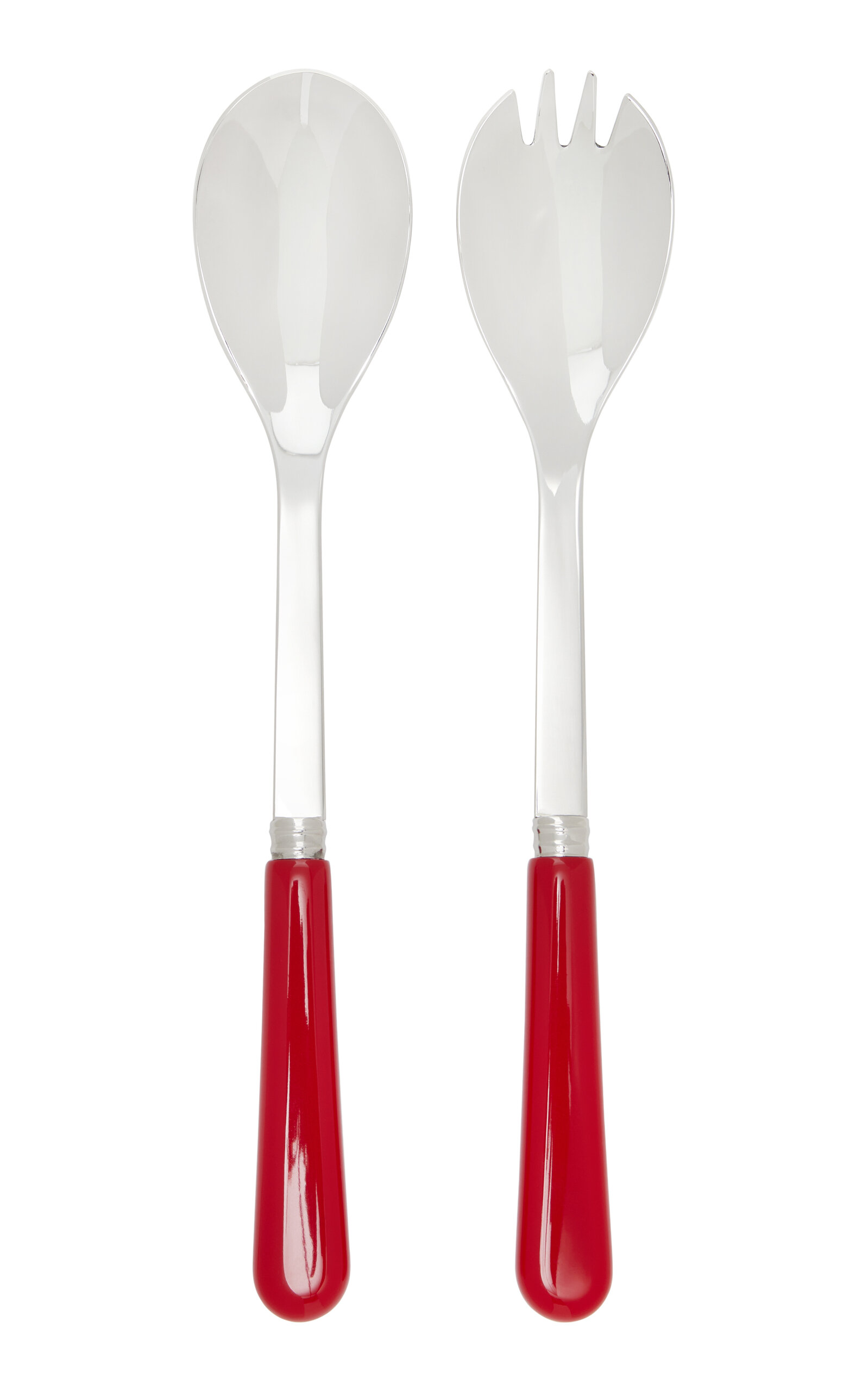 Sabre Two-piece Pop Stainless Steel Salad Set In Red