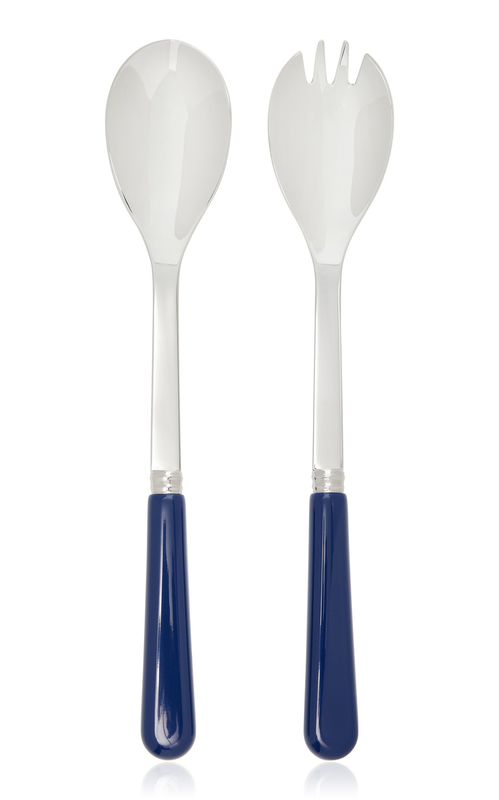 Sabre Two-piece Pop Stainless Steel Salad Set In Blue