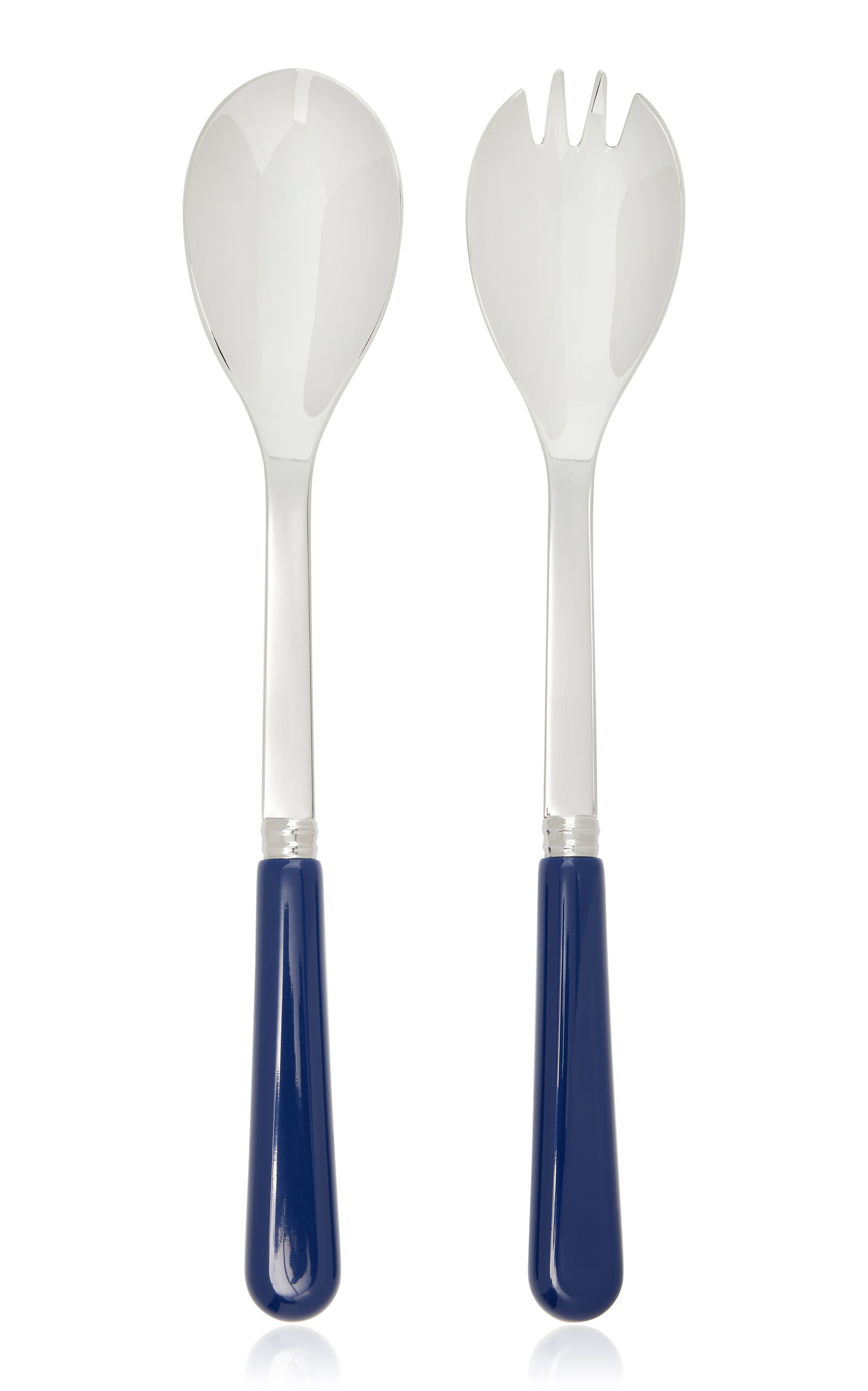 Sabre Two-Piece Pop Stainless Steel Salad Set - Blue