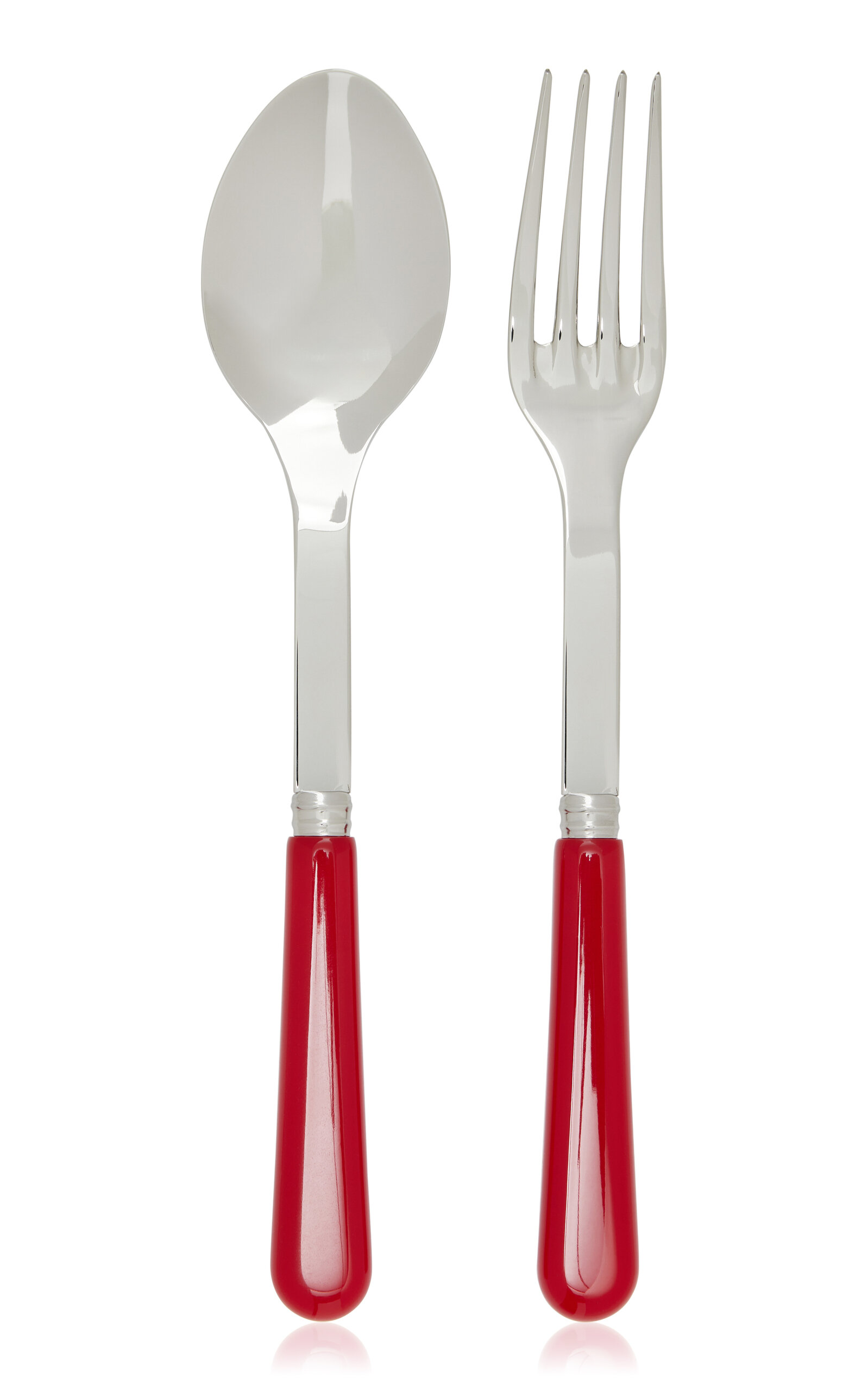 Sabre Two-piece Pop Stainless Steel Serving Set In Red