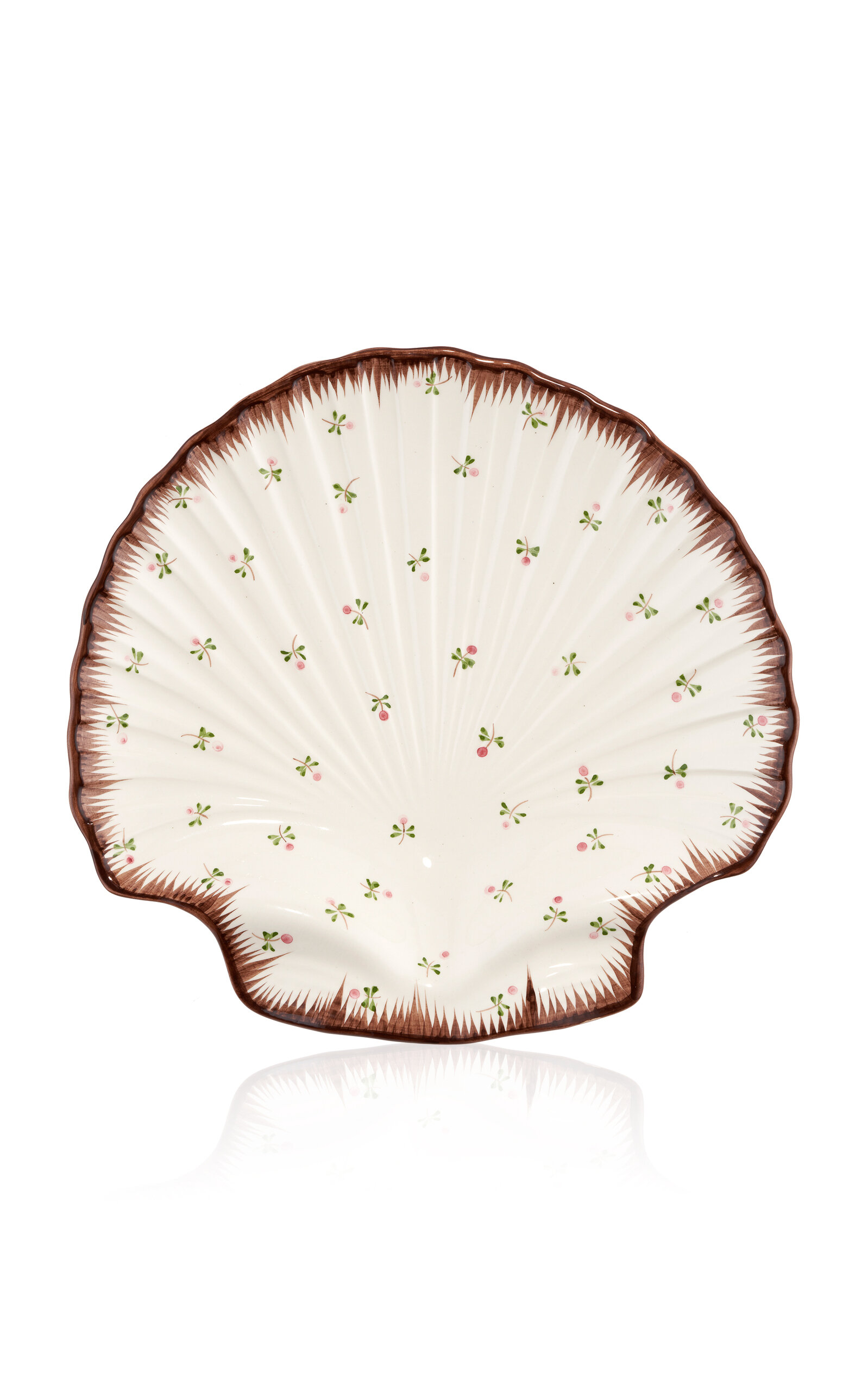 Shop Remy Renzullo X Carolina Irving & Daughters Lily Concha Serving Plate In Brown