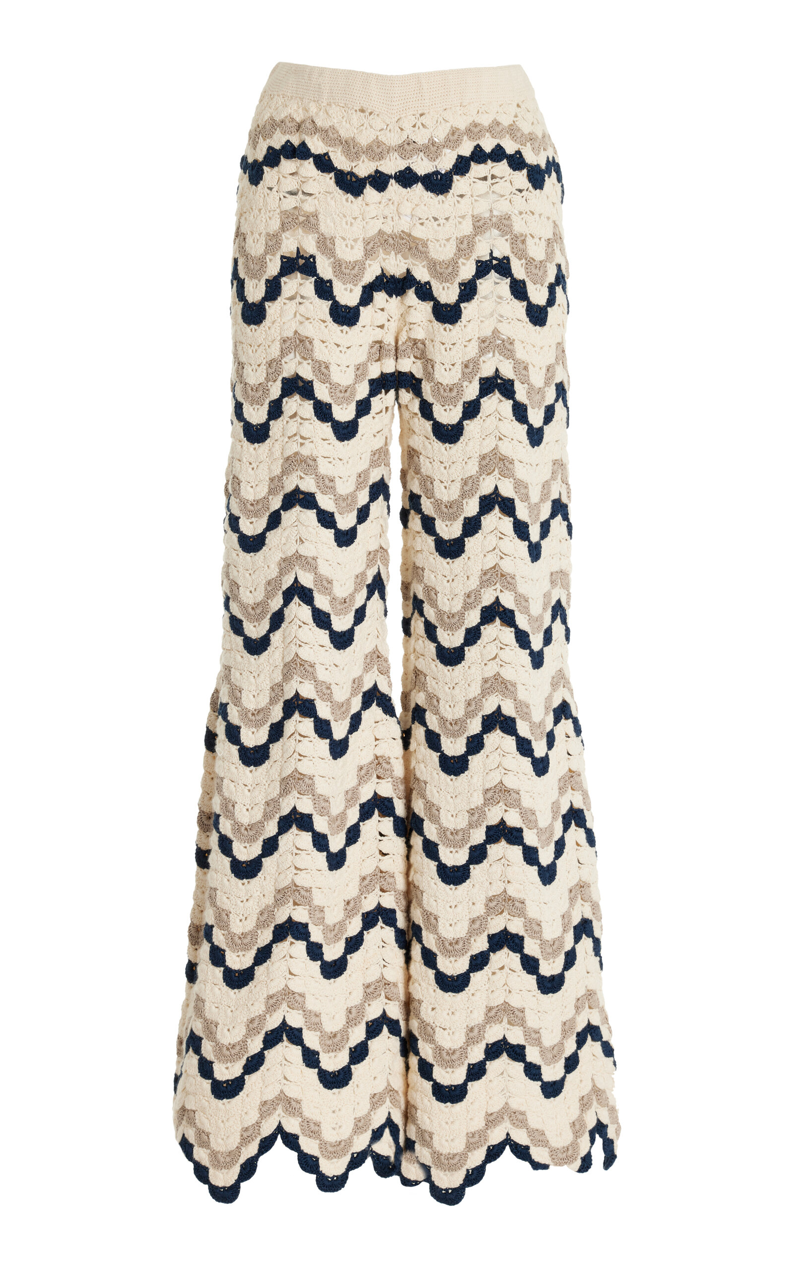 Safi Crocheted Cotton Flare Pants