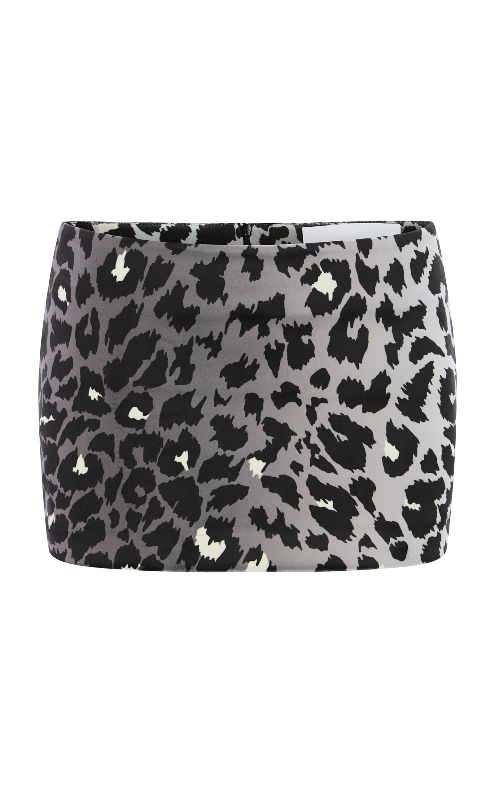 Alex Perry Leopard Printed Velvet Mini Skirt - Animal