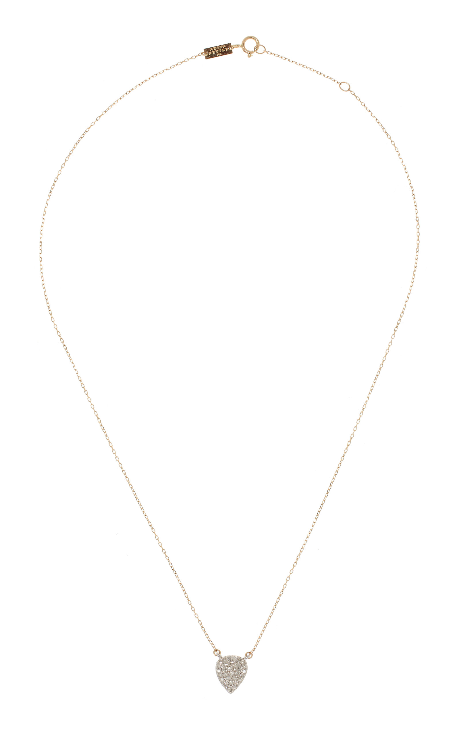 Adina Reyter 14k Yellow Gold; Sterling Silver Diamond Necklace
