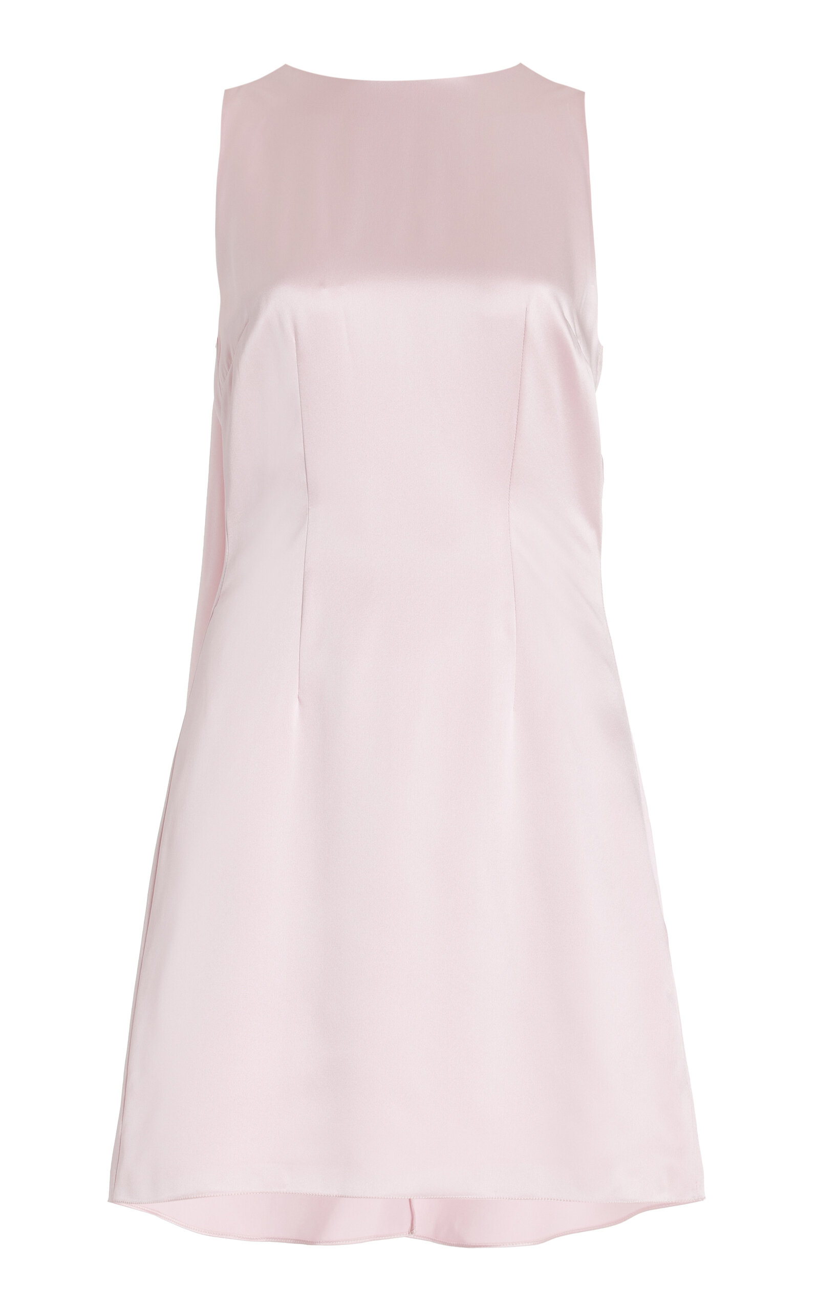 Shop Alejandra Alonso Rojas Exclusive Convertible Silk-satin Mini Cape Dress In Pink