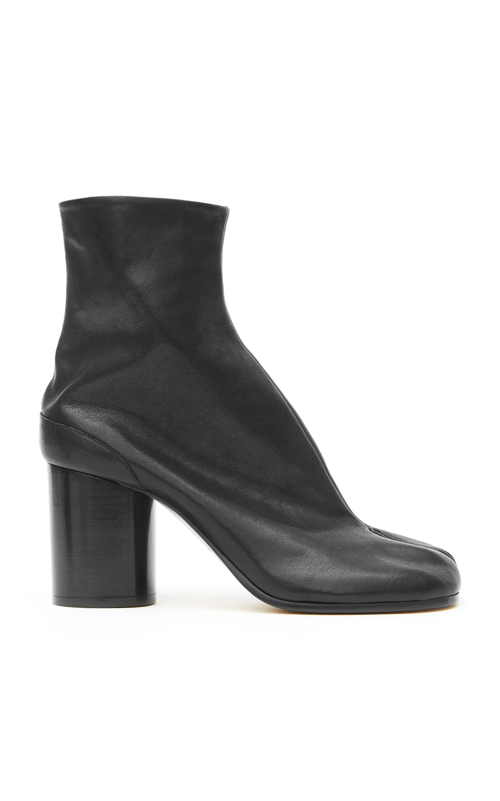 Maison Margiela - Tabi Leather Ankle Boots - Black - IT 36 - Moda Operandi