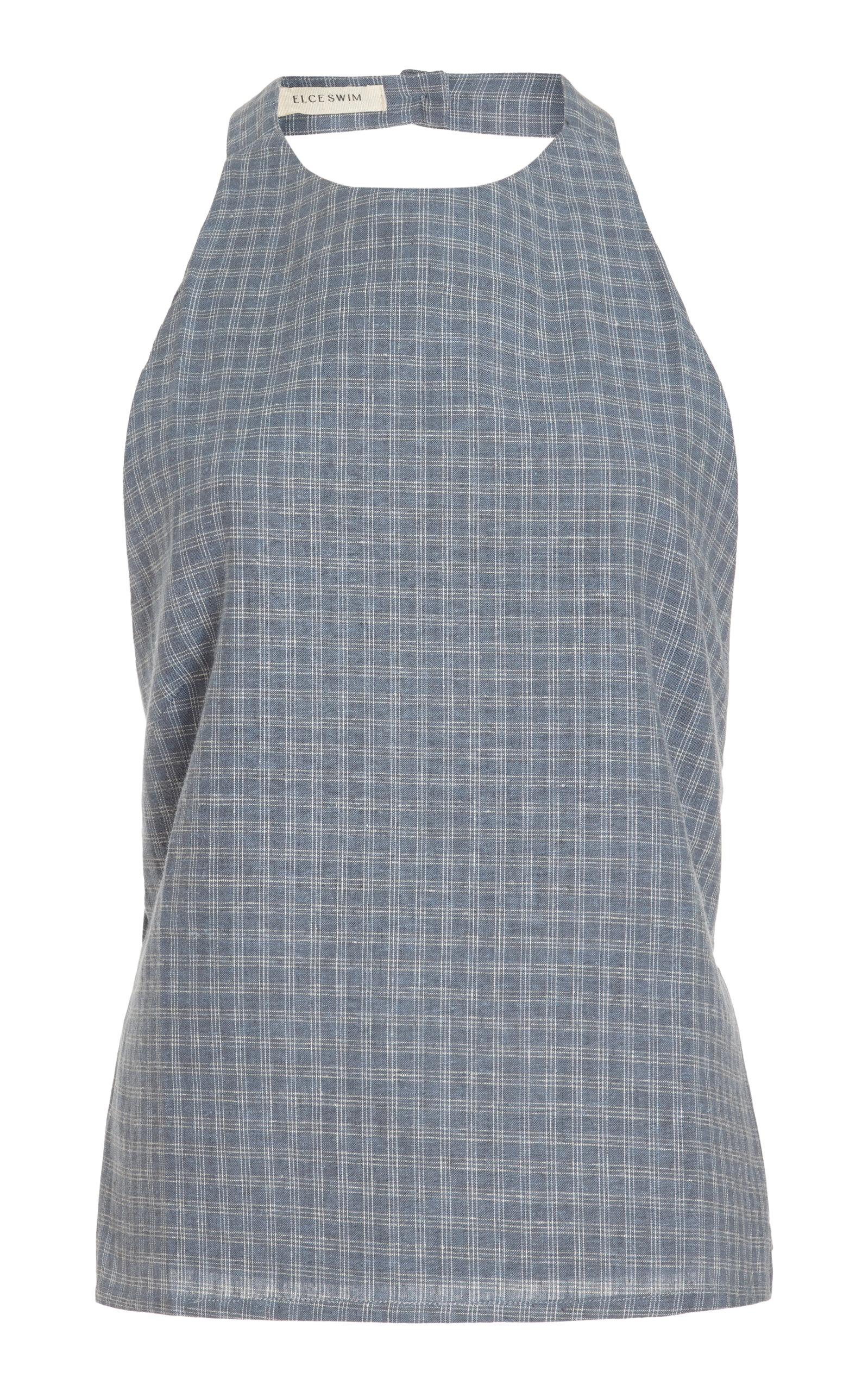 Exclusive Isabelle Organic Cotton-Hemp Halter Tank Top