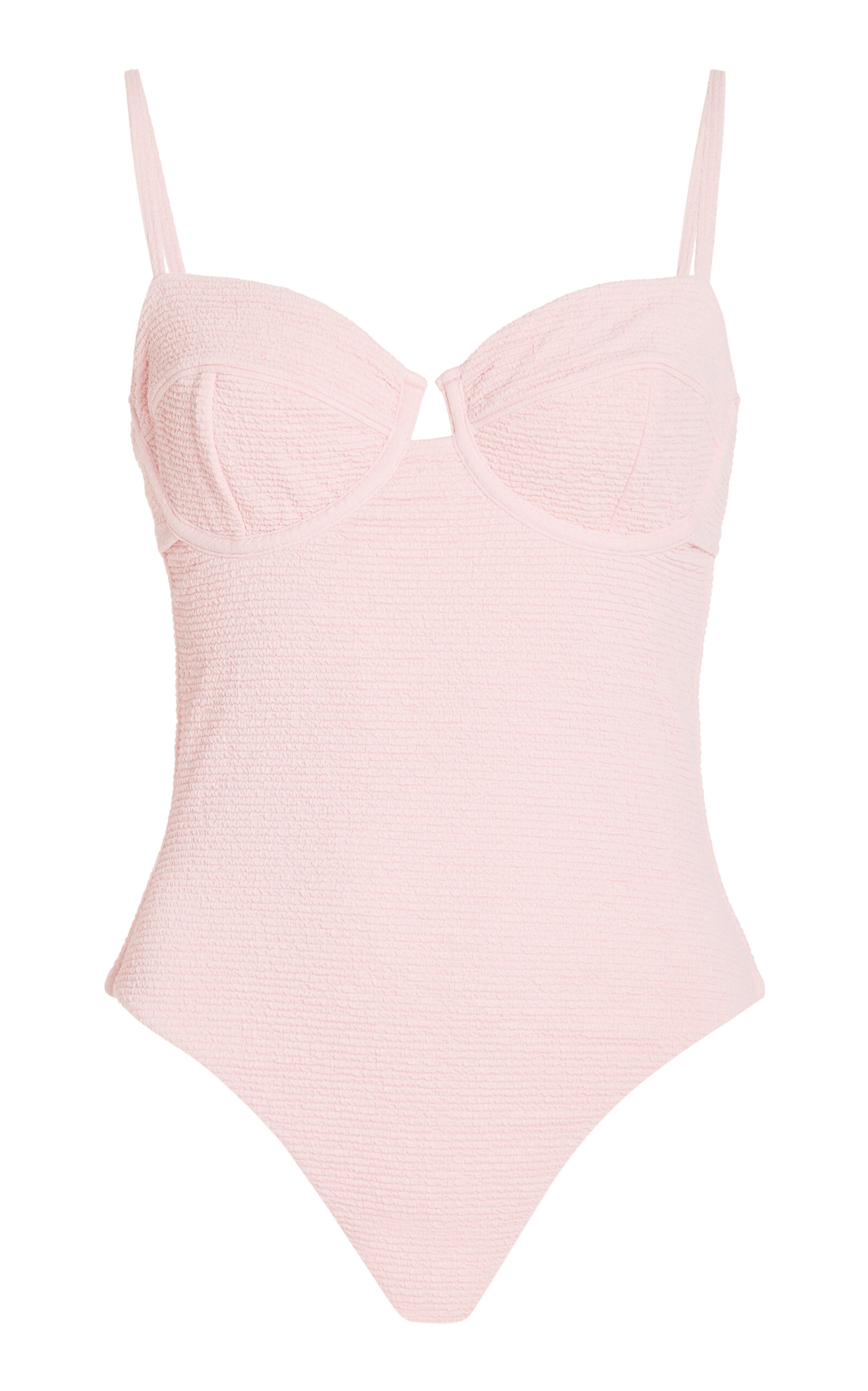 Cindy Textured Bustier One-Piece Swimsuit