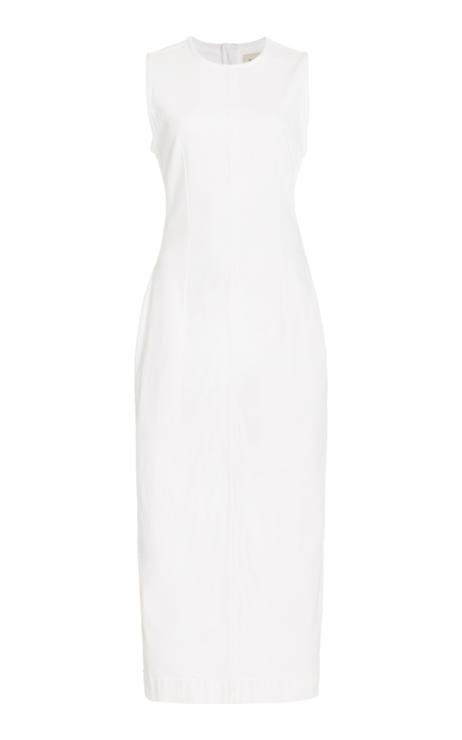 Shop Dl1961 Esme Denim Midi Dress In White