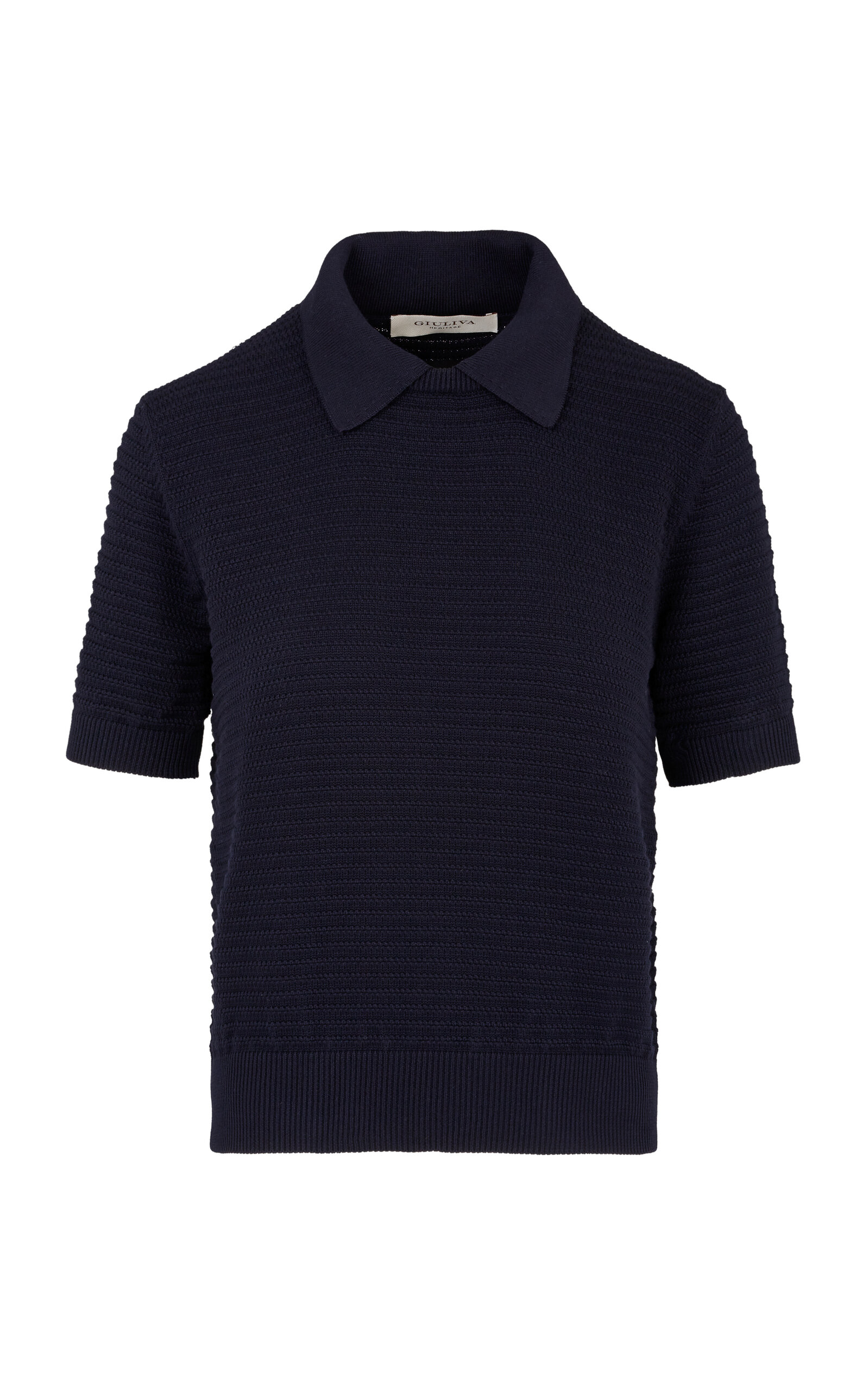 Giuliva Heritage The Siena Cotton-Knit Sweater - Navy