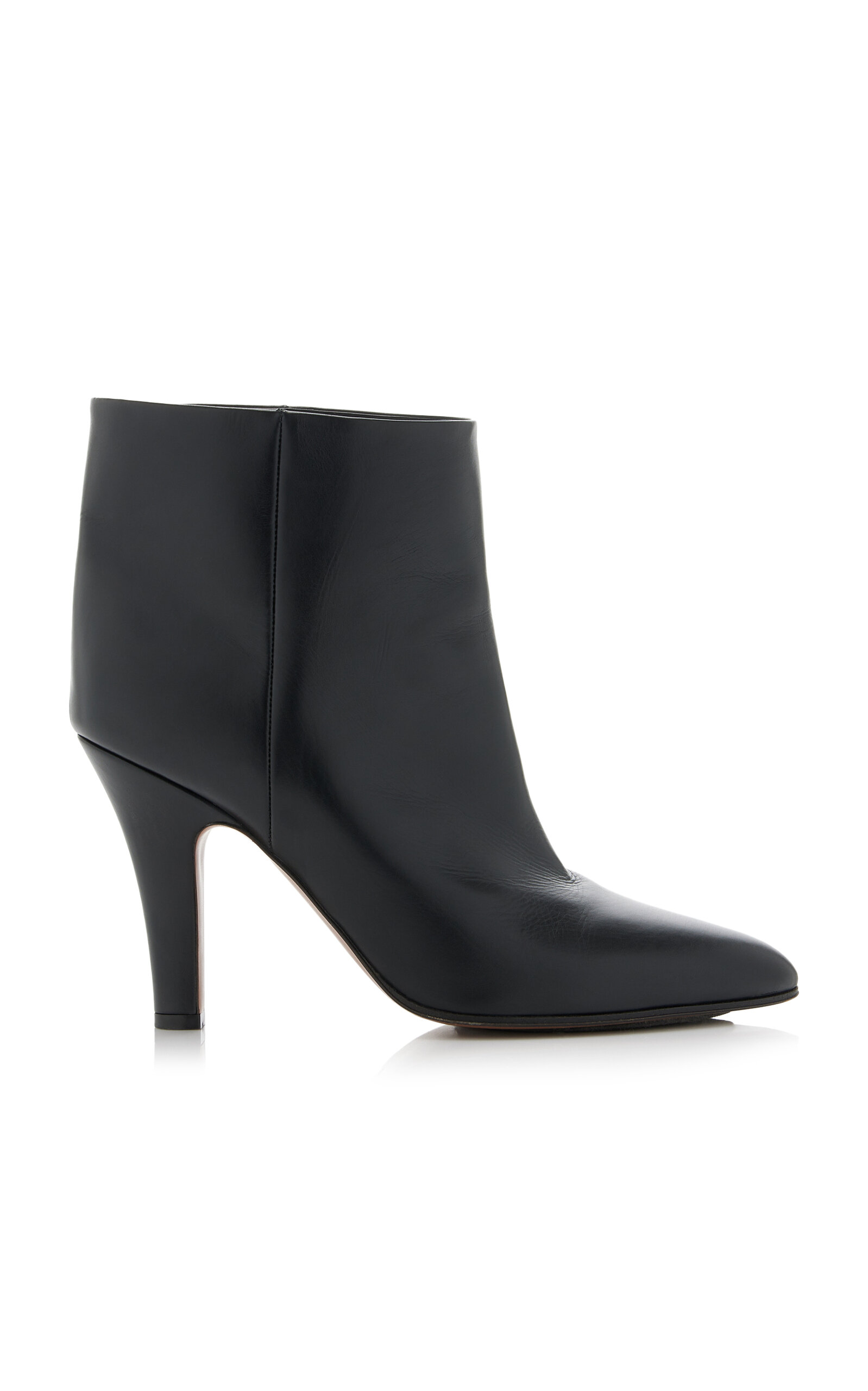 The Row Prudens Leather Boots - Black - Women's Shoes