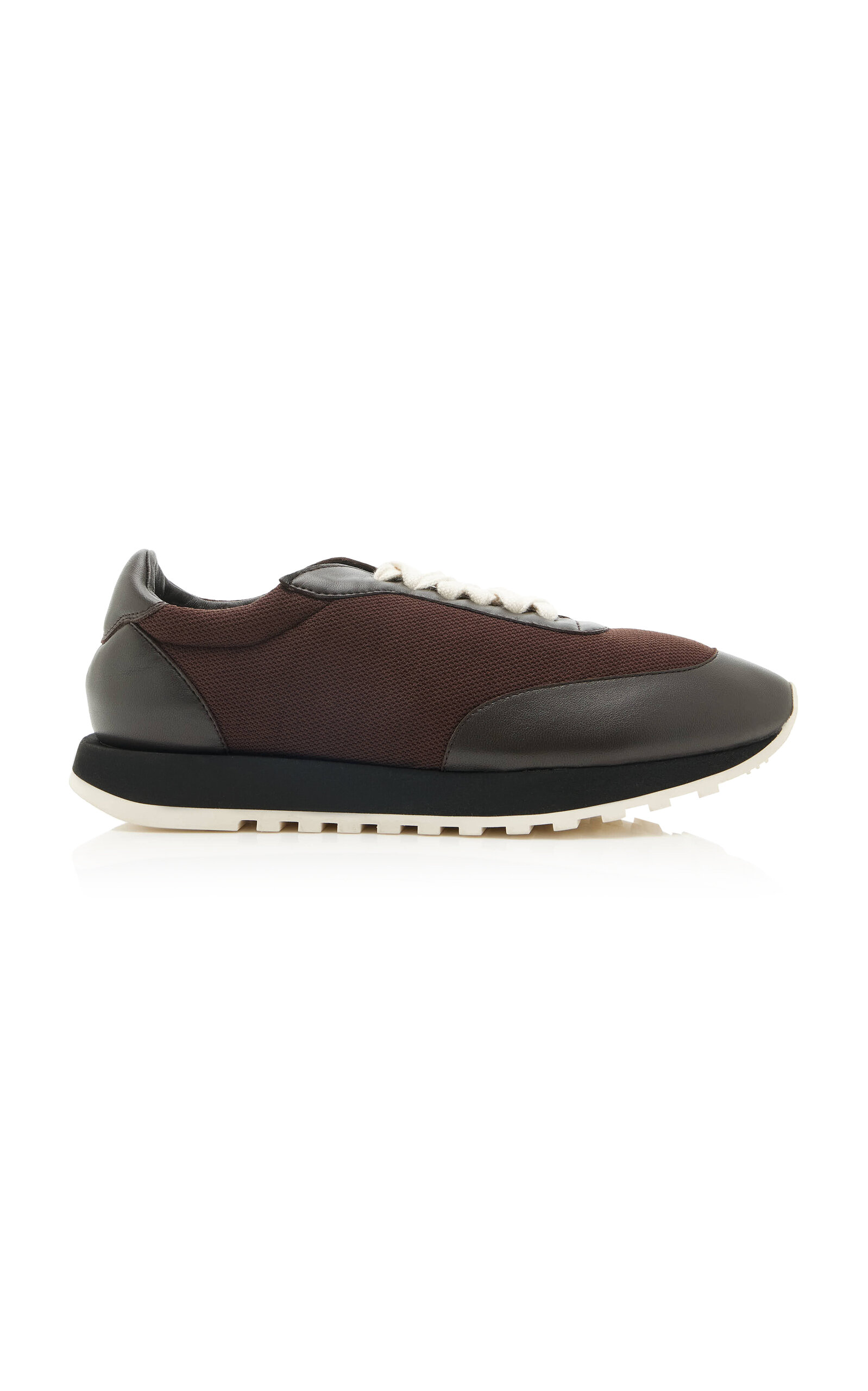 The Row Owen Leather-Trimmed Mesh Sneakers