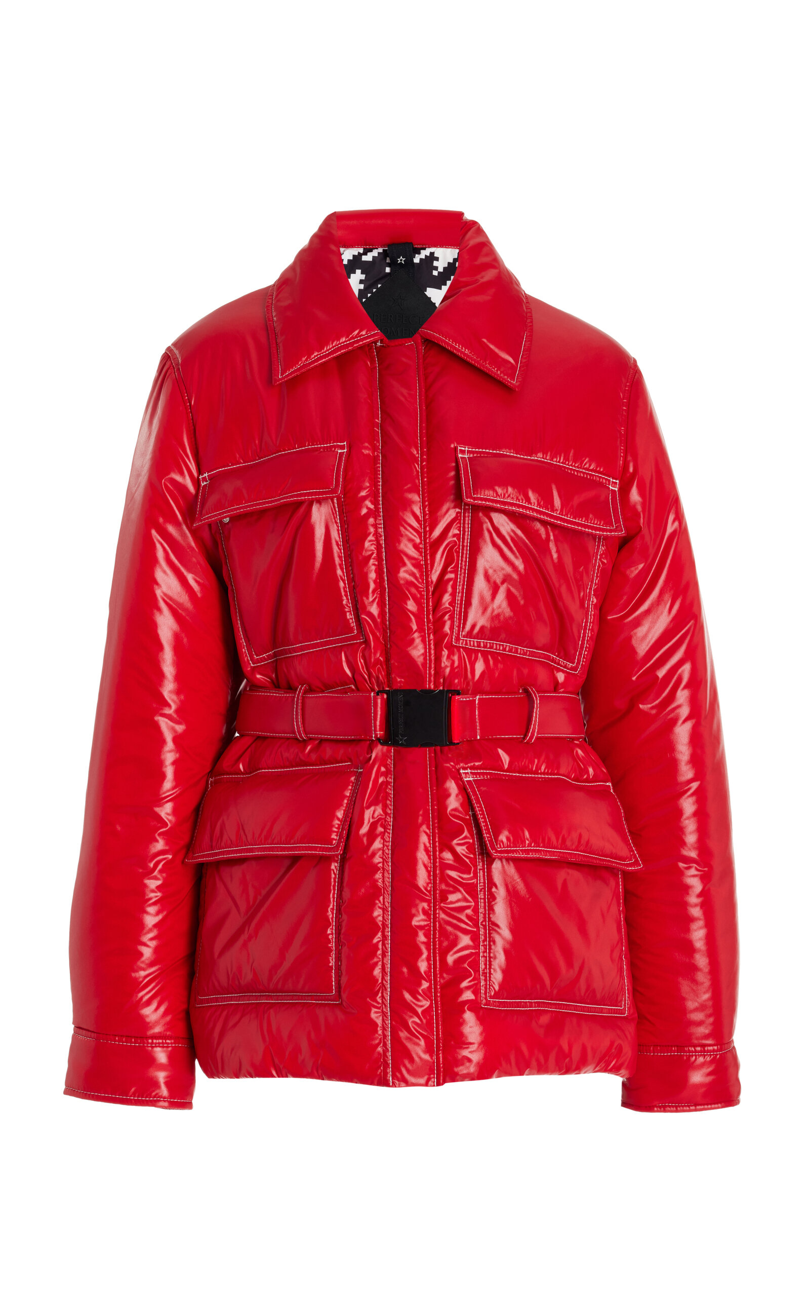 Perfect Moment Jade Shirt Jacket Xl In Red