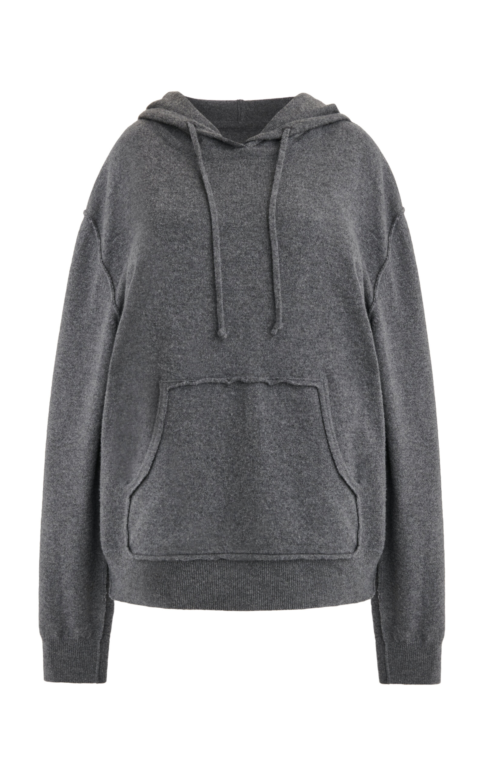 Shop Maison Margiela Knit Wool-cashmere Sweatshirt In Grey