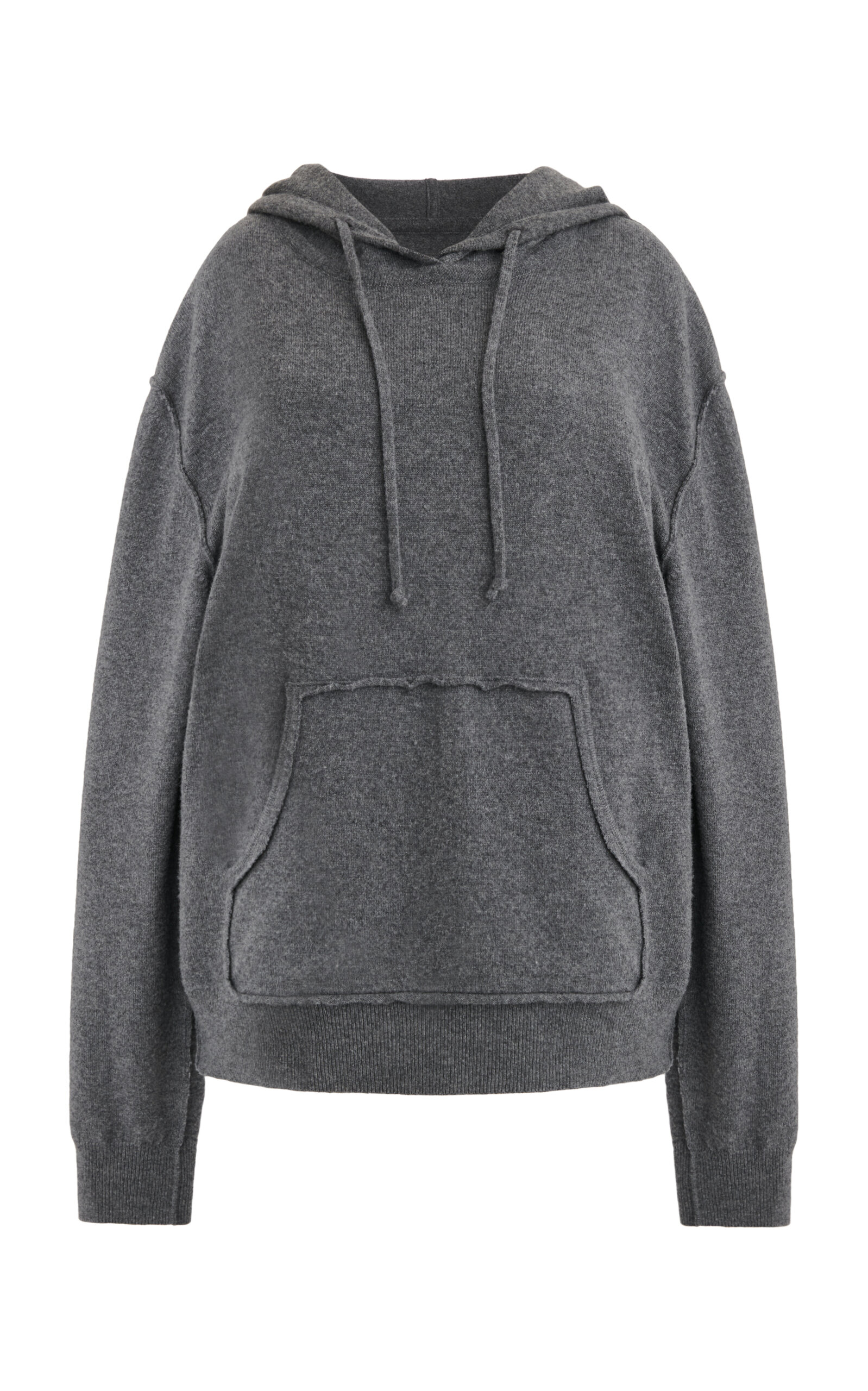 Maison Margiela Knit Wool-Cashmere Sweatshirt - Grey - XS