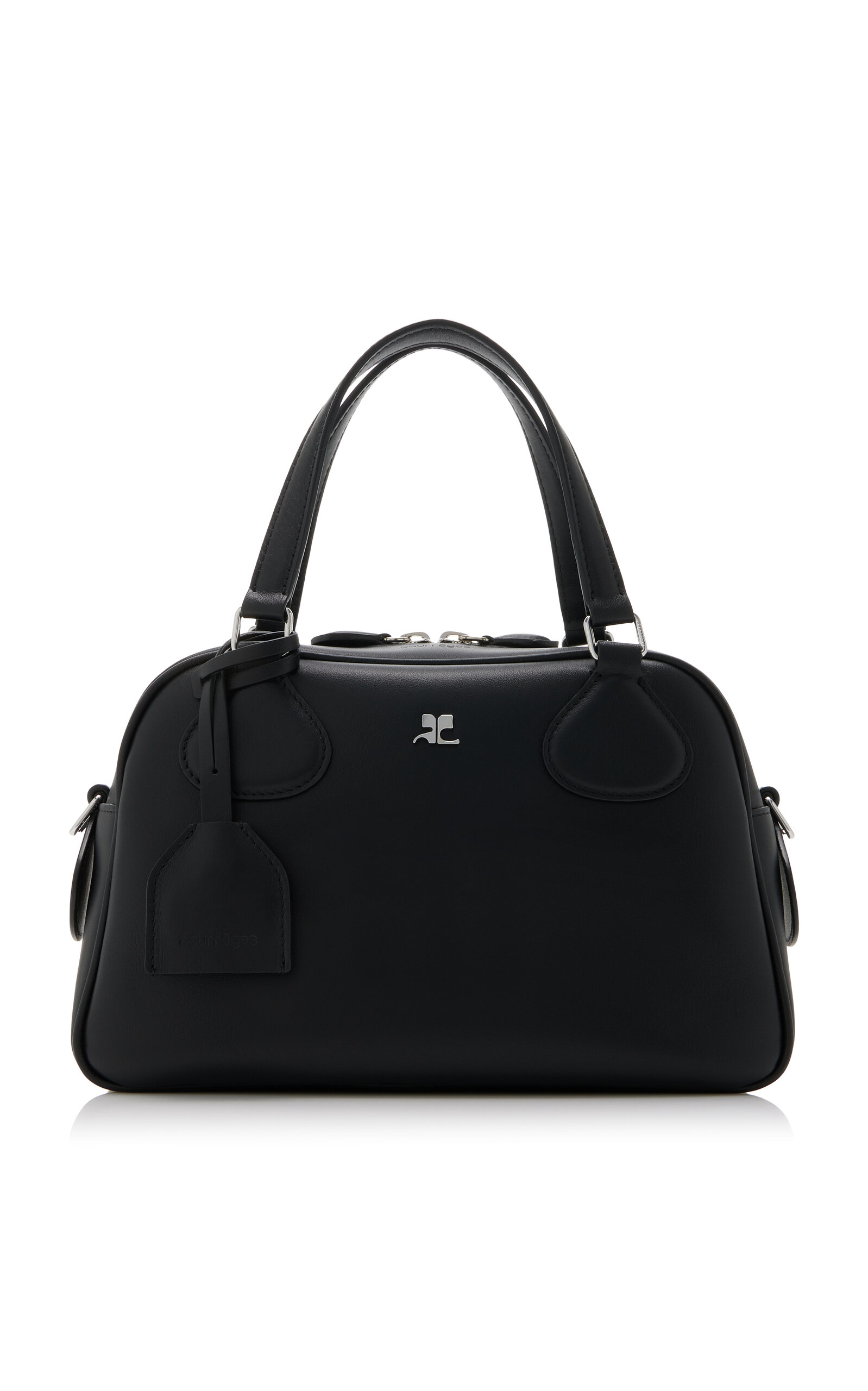 Courrèges AC Stud Leather Bowling Bag