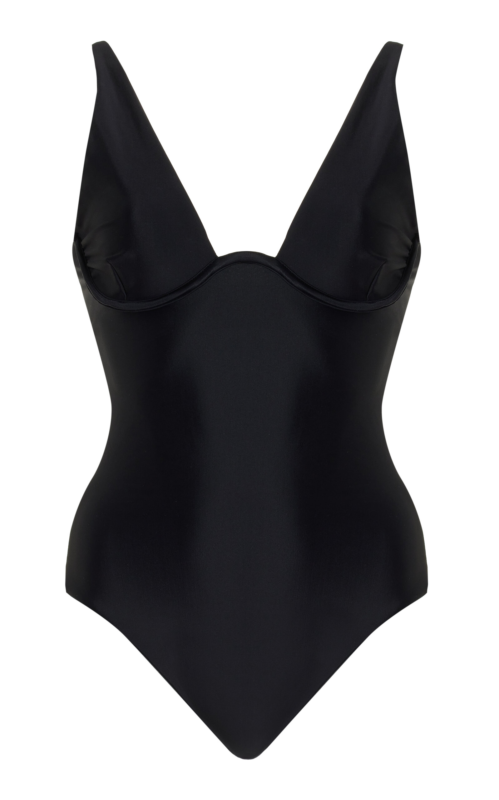 Shop Jade Swim Paloma Sculpted One-piece Swimsuit In Black