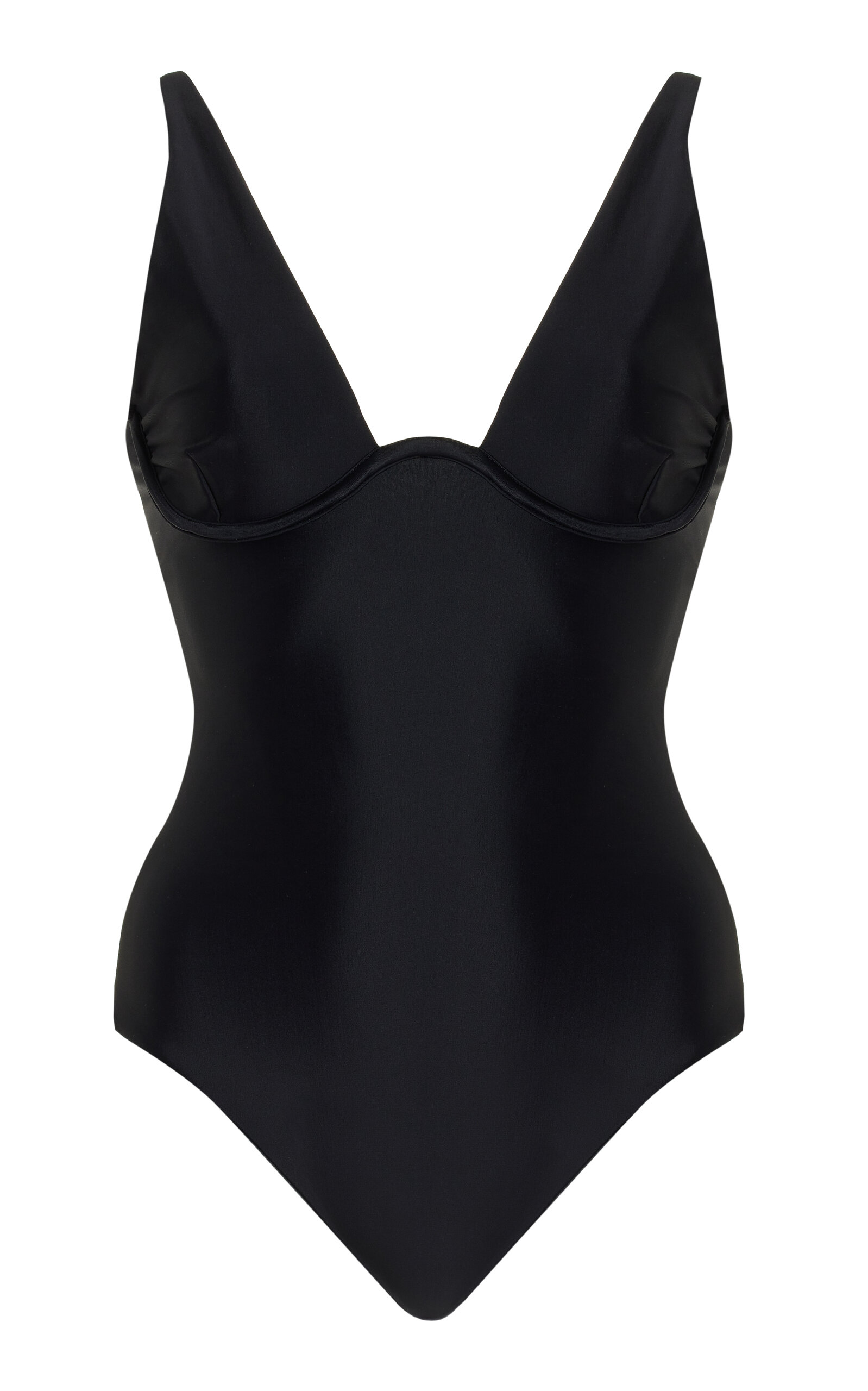 JADE SWIM Paloma Sculpted One-Piece Swimsuit - Black
