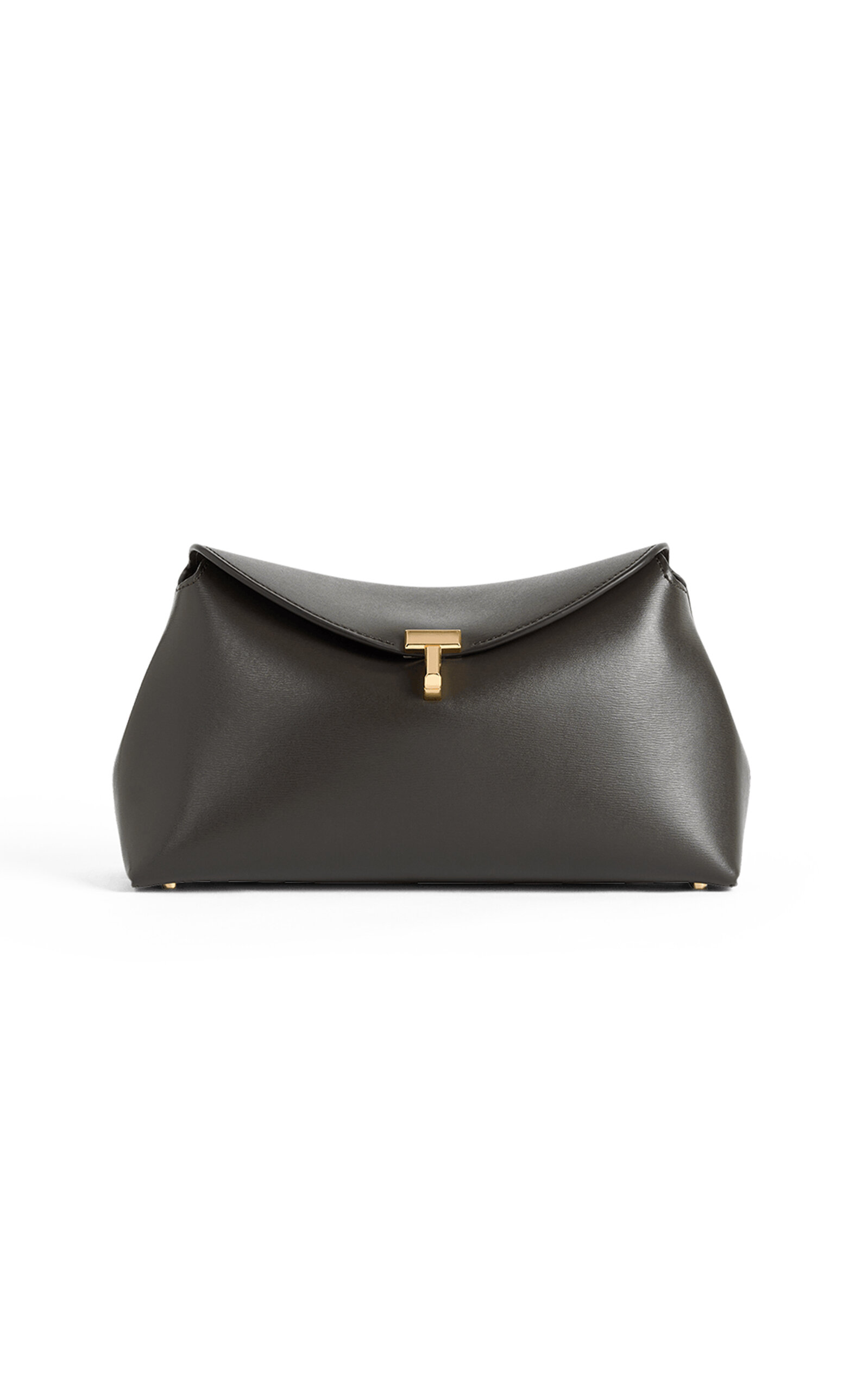 Toteme T-Lock Leather Clutch - Moda Operandi