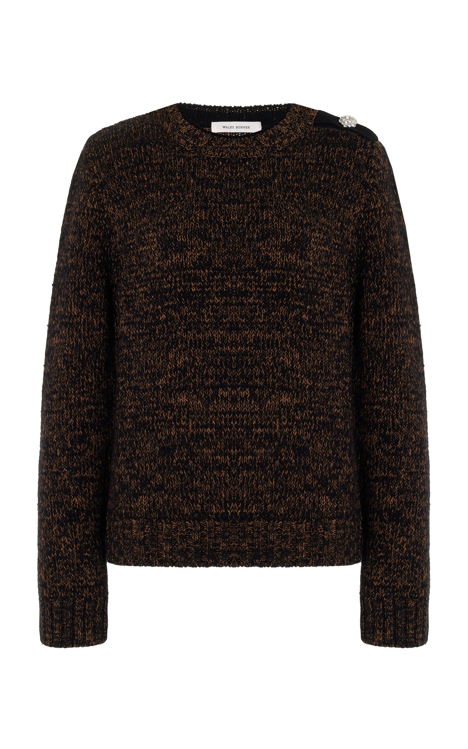 Chord Knit Wool-Cotton Sweater