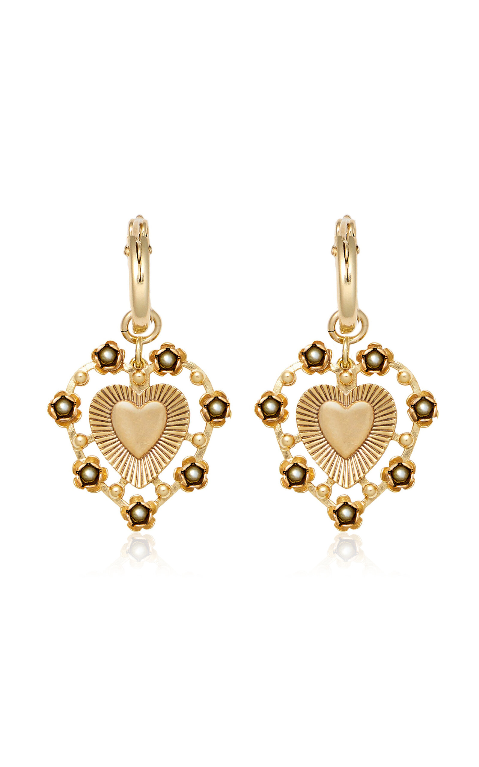 Adele Pearl 24K Gold-Plated Earrings