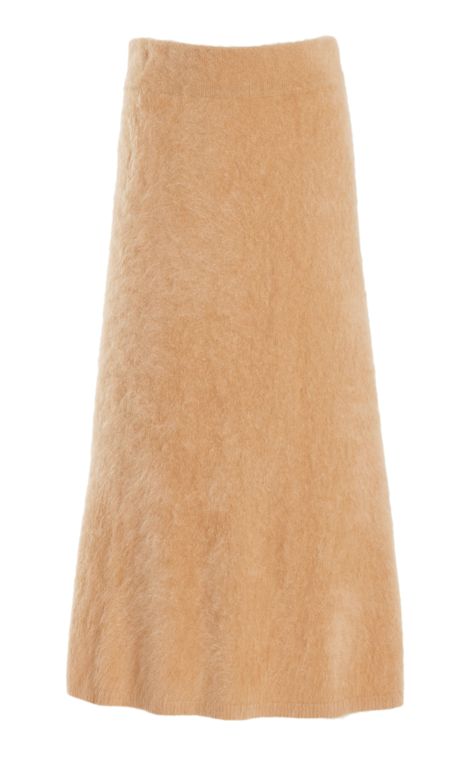 Lisa Yang Asta Brushed-Cashmere Skirt - Neutral