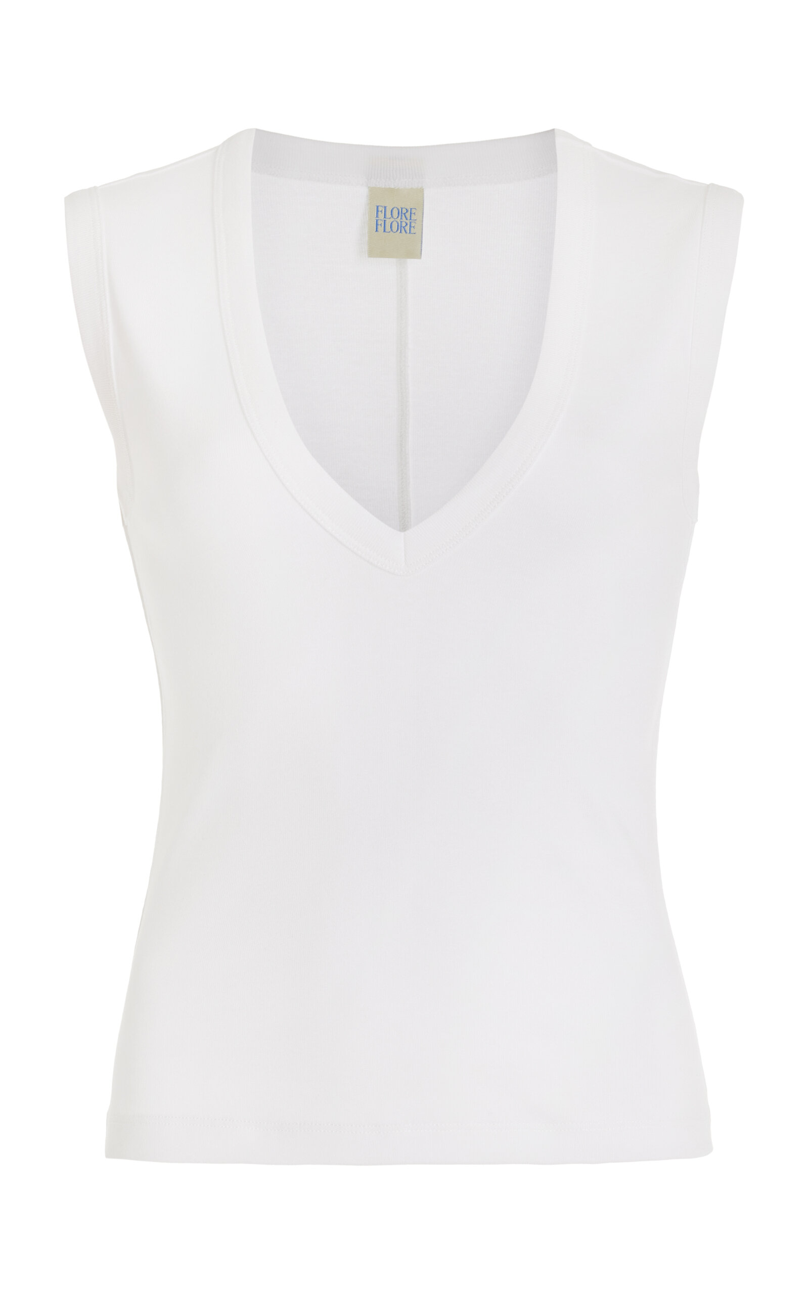Flore Flore Dewi Organic Cotton Tank Top In White