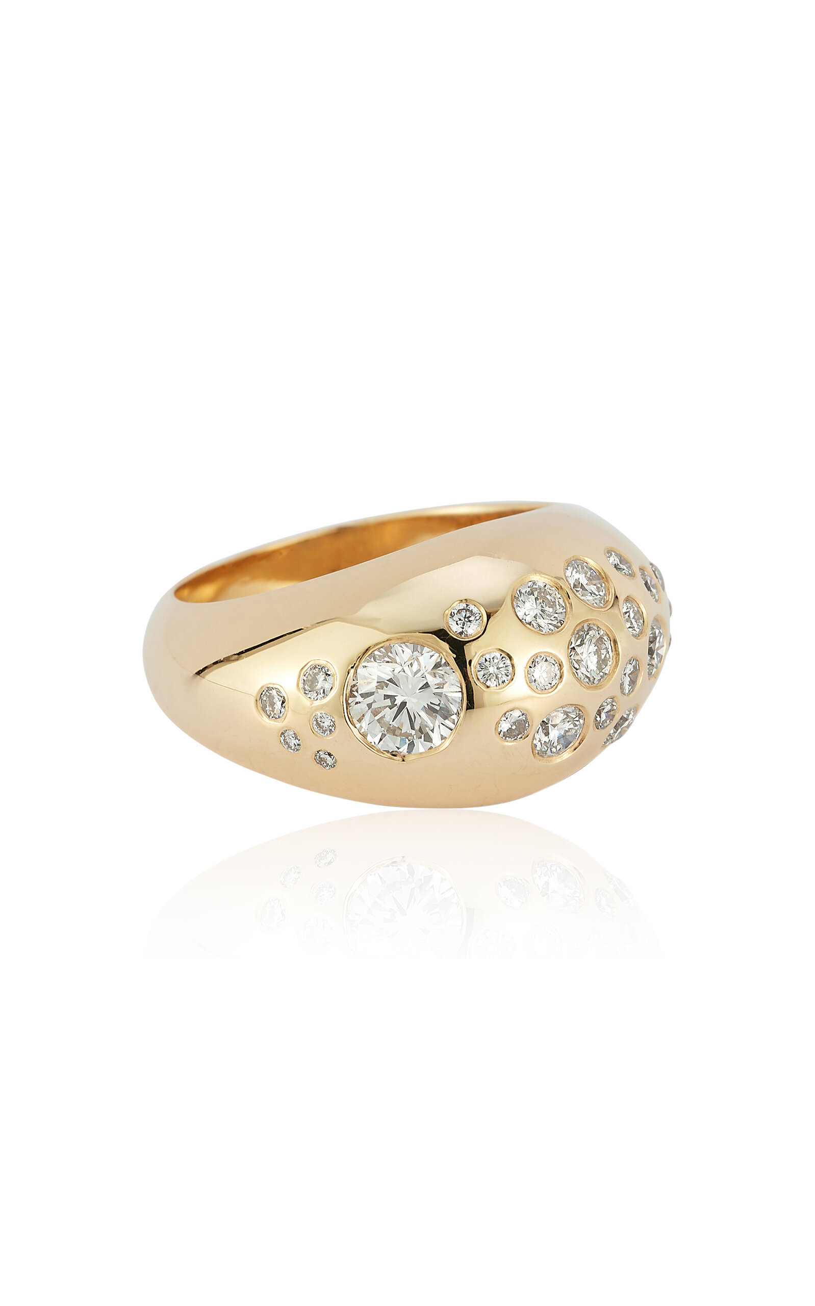 Shop Concept26 14k Yellow Gold Diamond Dome Ring