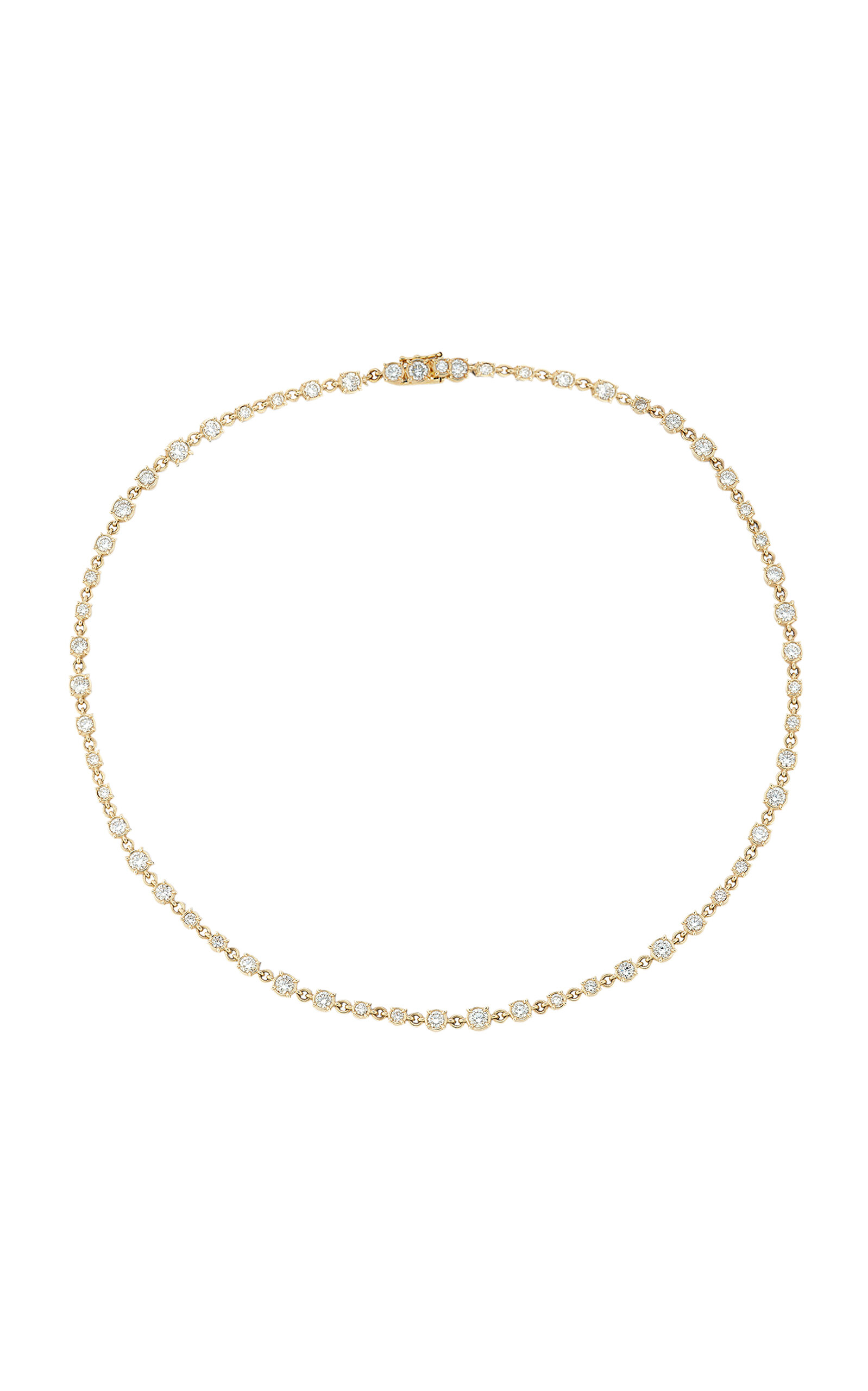 Shop Concept26 14k Yellow Gold Diamond Tennis Necklace