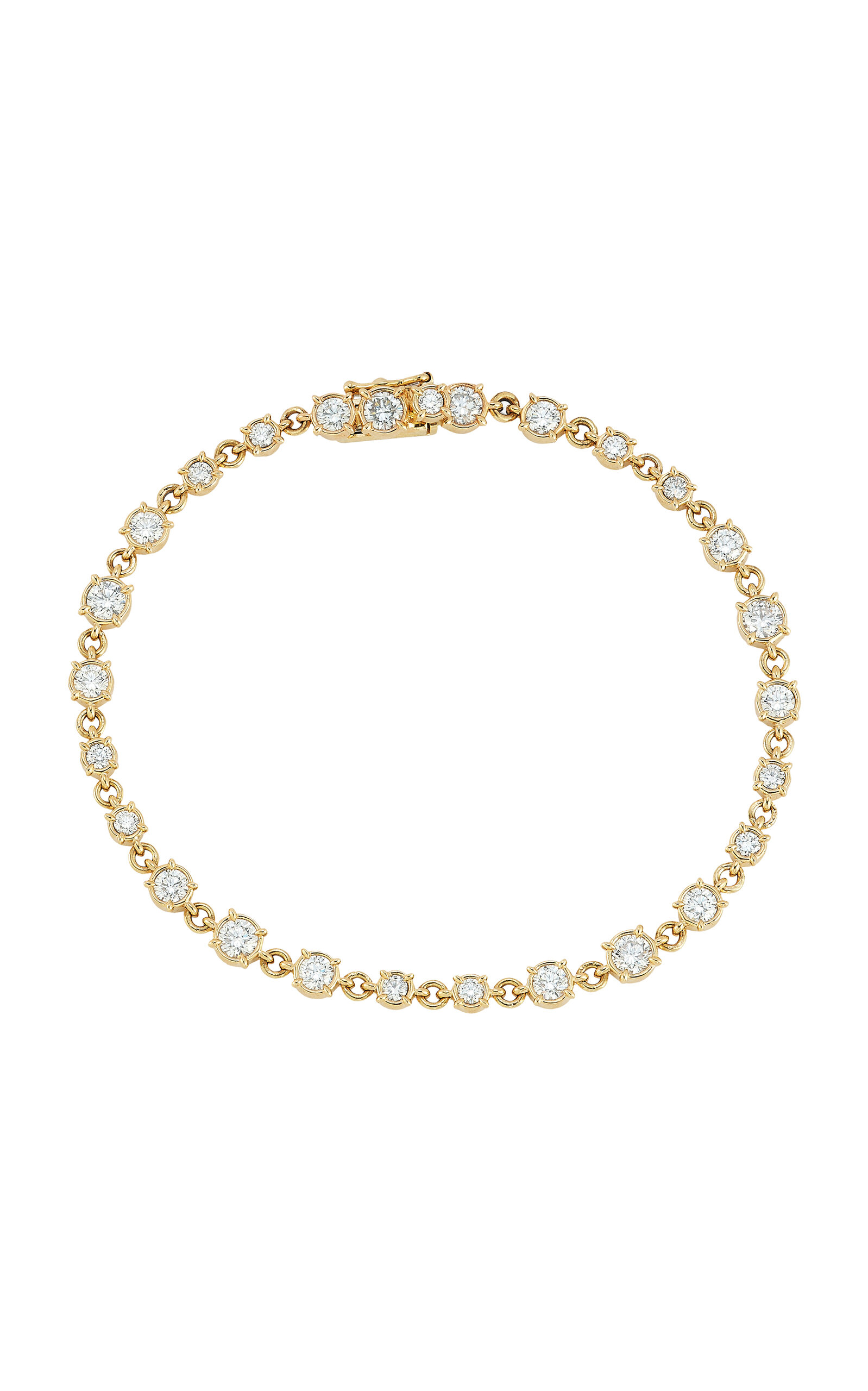 Shop Concept26 Signature 14k Yellow Gold Diamond Tennis Bracelet