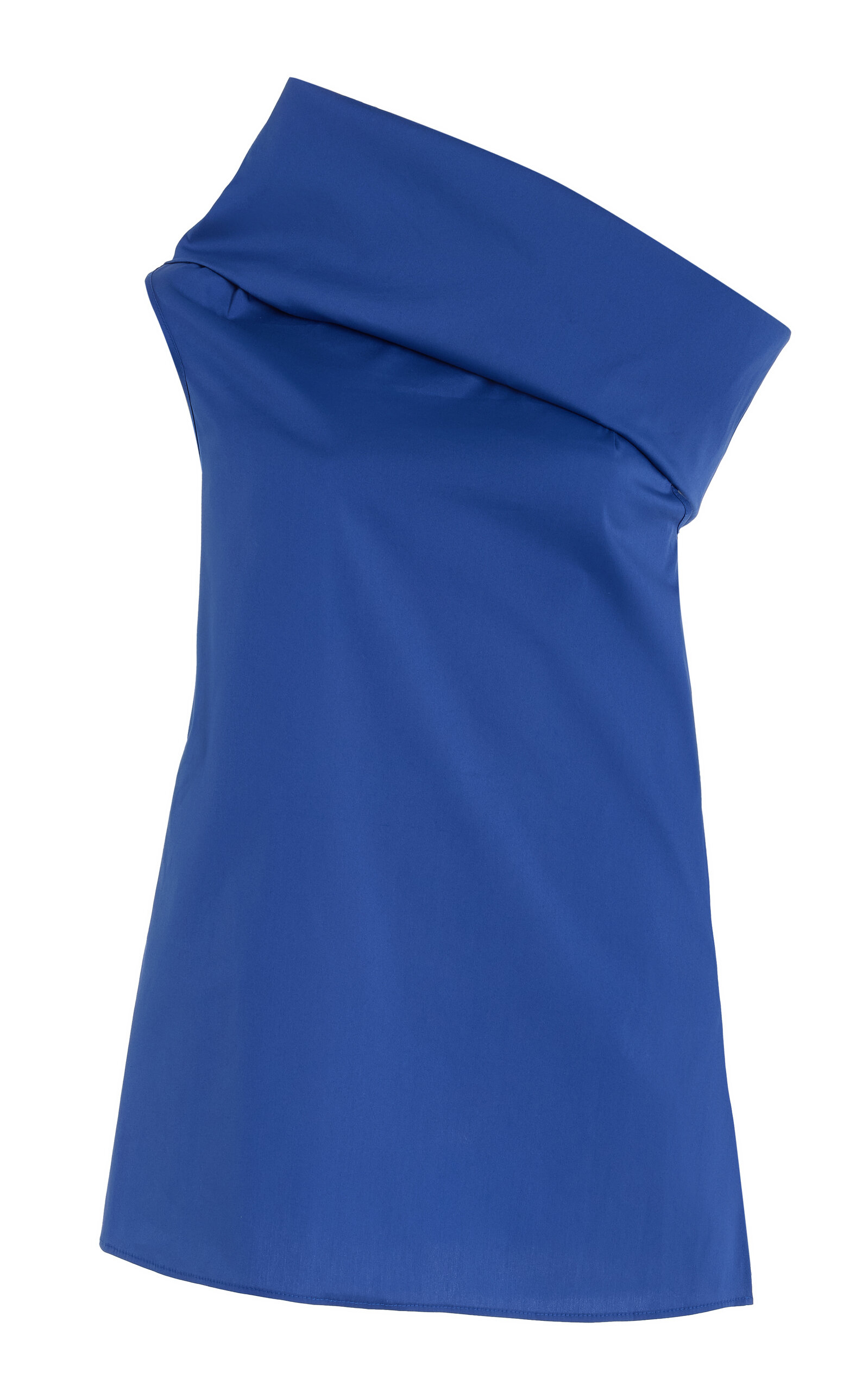 SEV Asymmetric Stretch-Cotton Top - Blue
