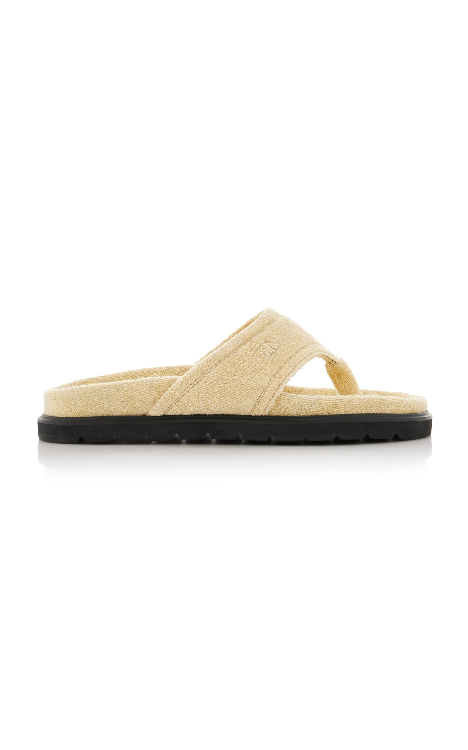 Shop Reike Nen Exclusive Padded-terry Sandals In Yellow