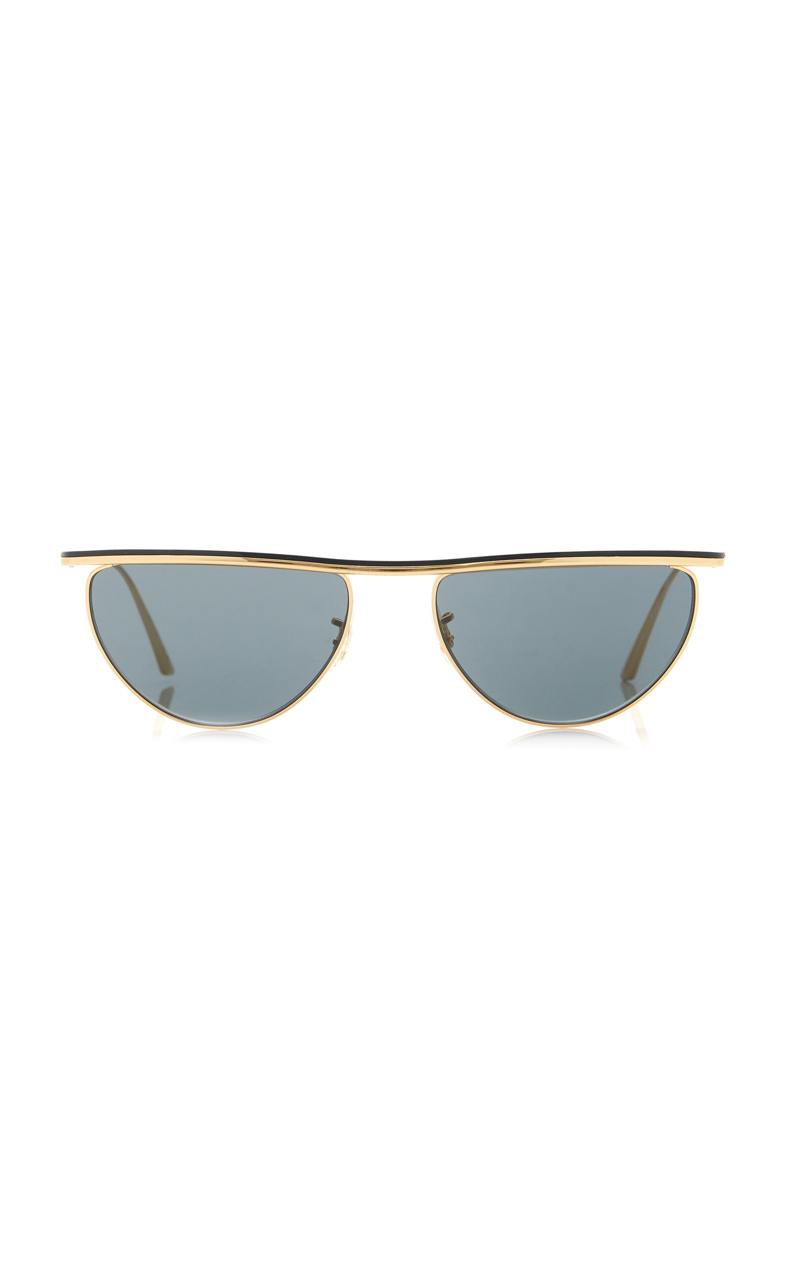 x Oliver Peoples 1984C D-Frame Metal Sunglasses