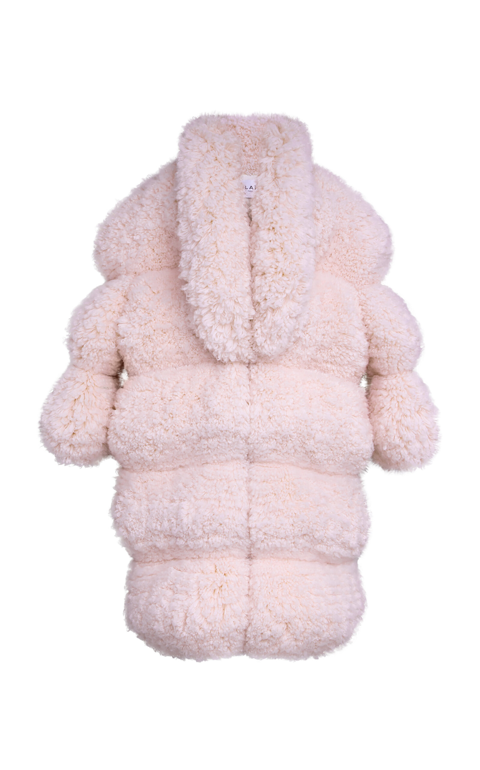 Alaïa Quilted Faux Fur Bubble Coat In Pink
