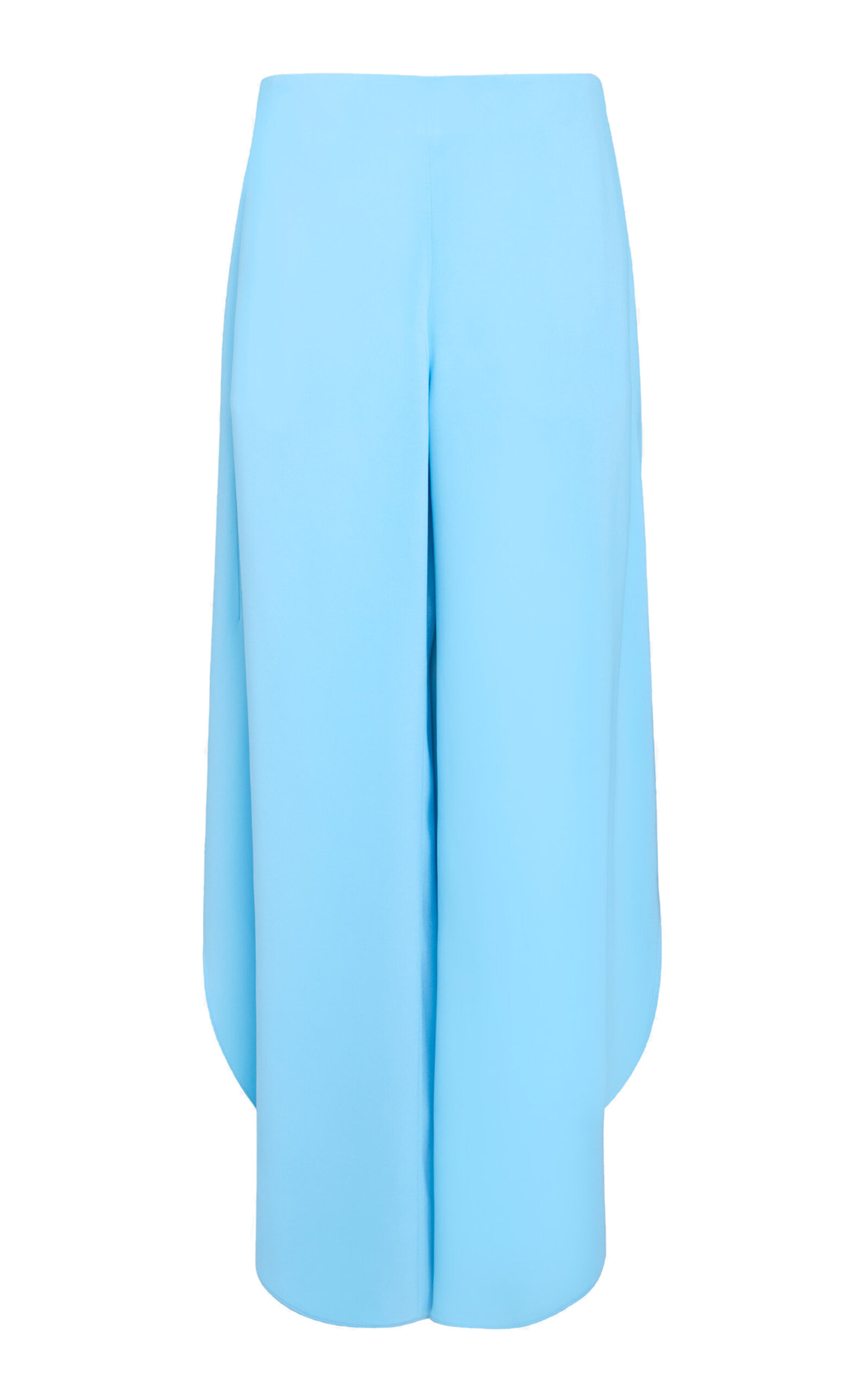 ALAÏA Curved-Seam Stretch-Cady Pants - Blue
