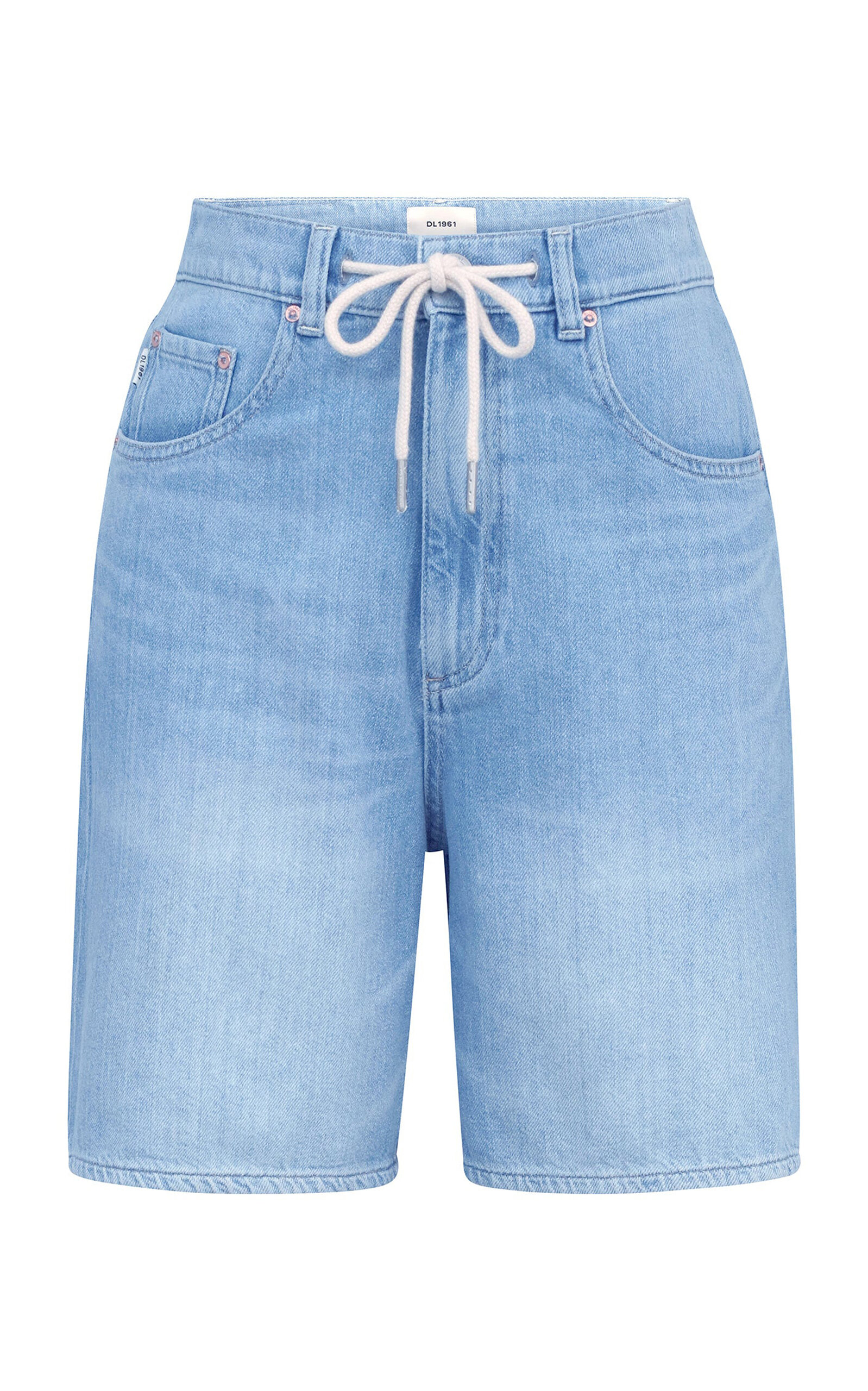 DL1961 Taylor Ultra-High Denim Shorts - Light Blue