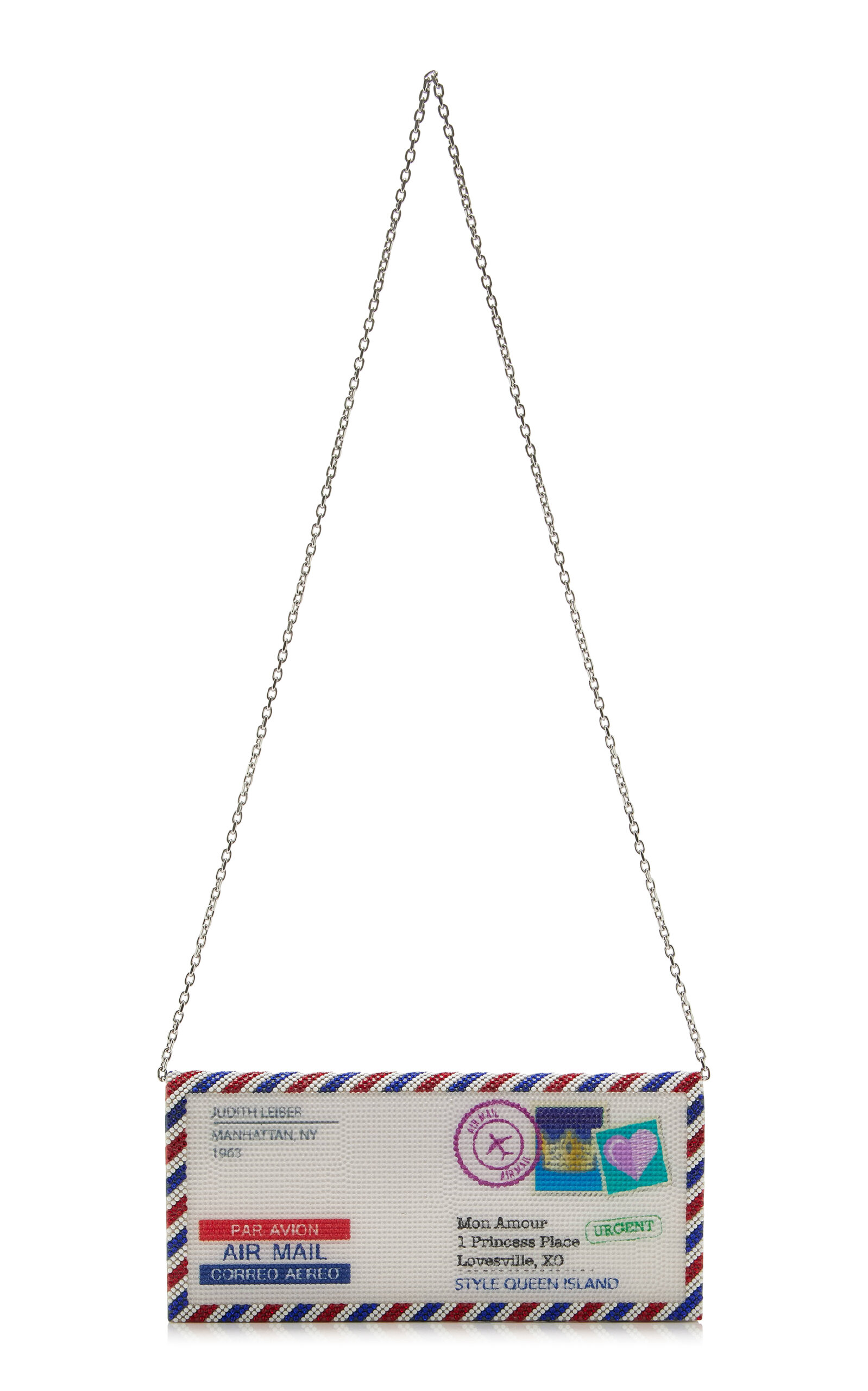 Judith Leiber Couture Envelope Love Letter Crystal Clutch