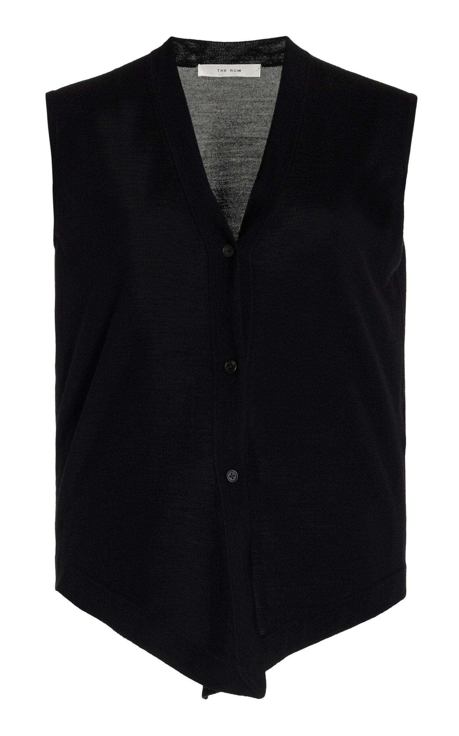 The Row Harrell Wool Vest - Black - XS