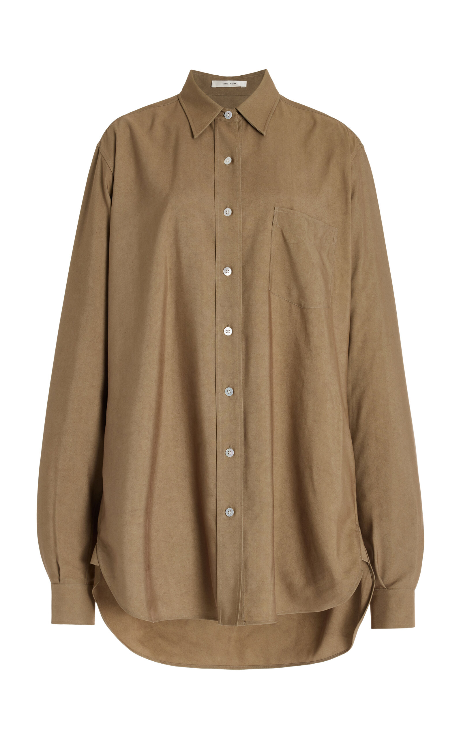 The Row Sveva Silk Shirt - Neutral