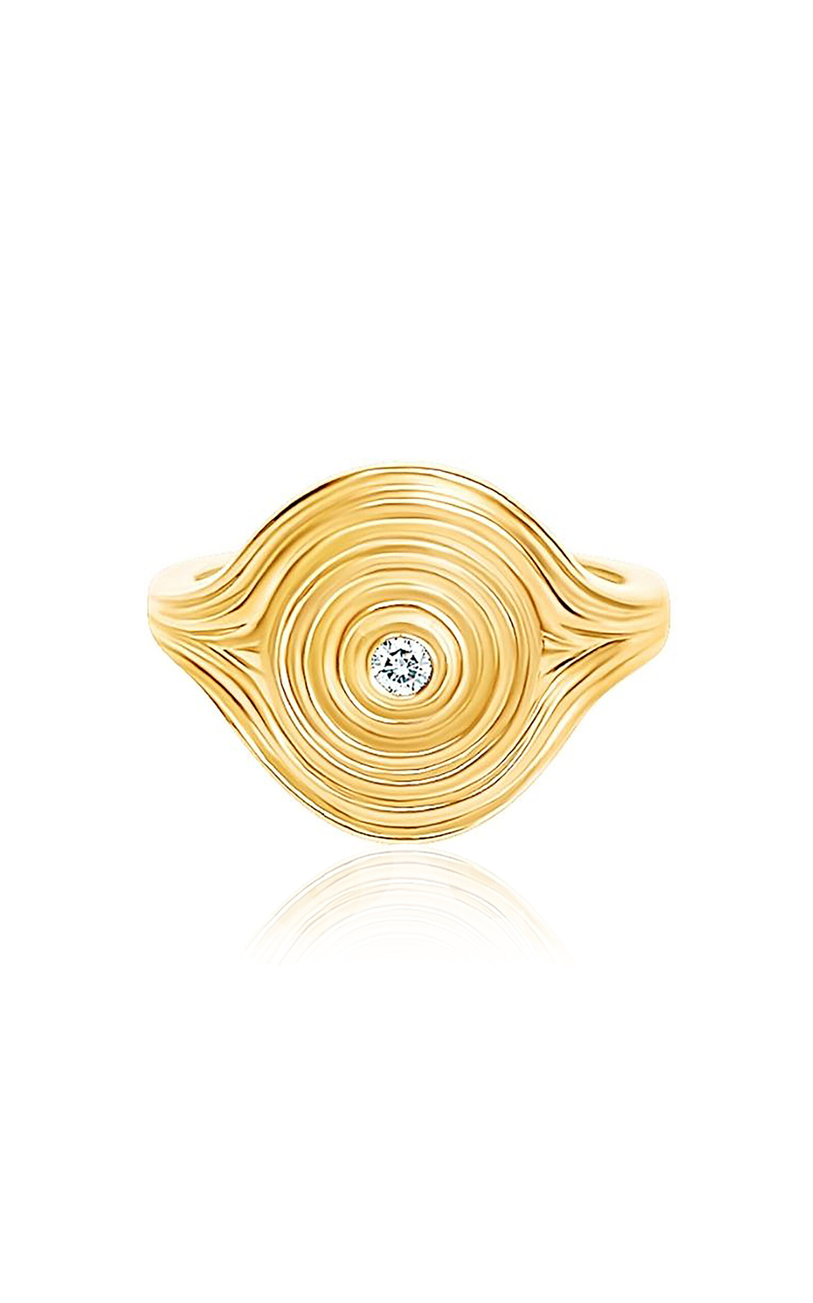Shop Almasika 18k Yellow Gold Universum Pinky Ring
