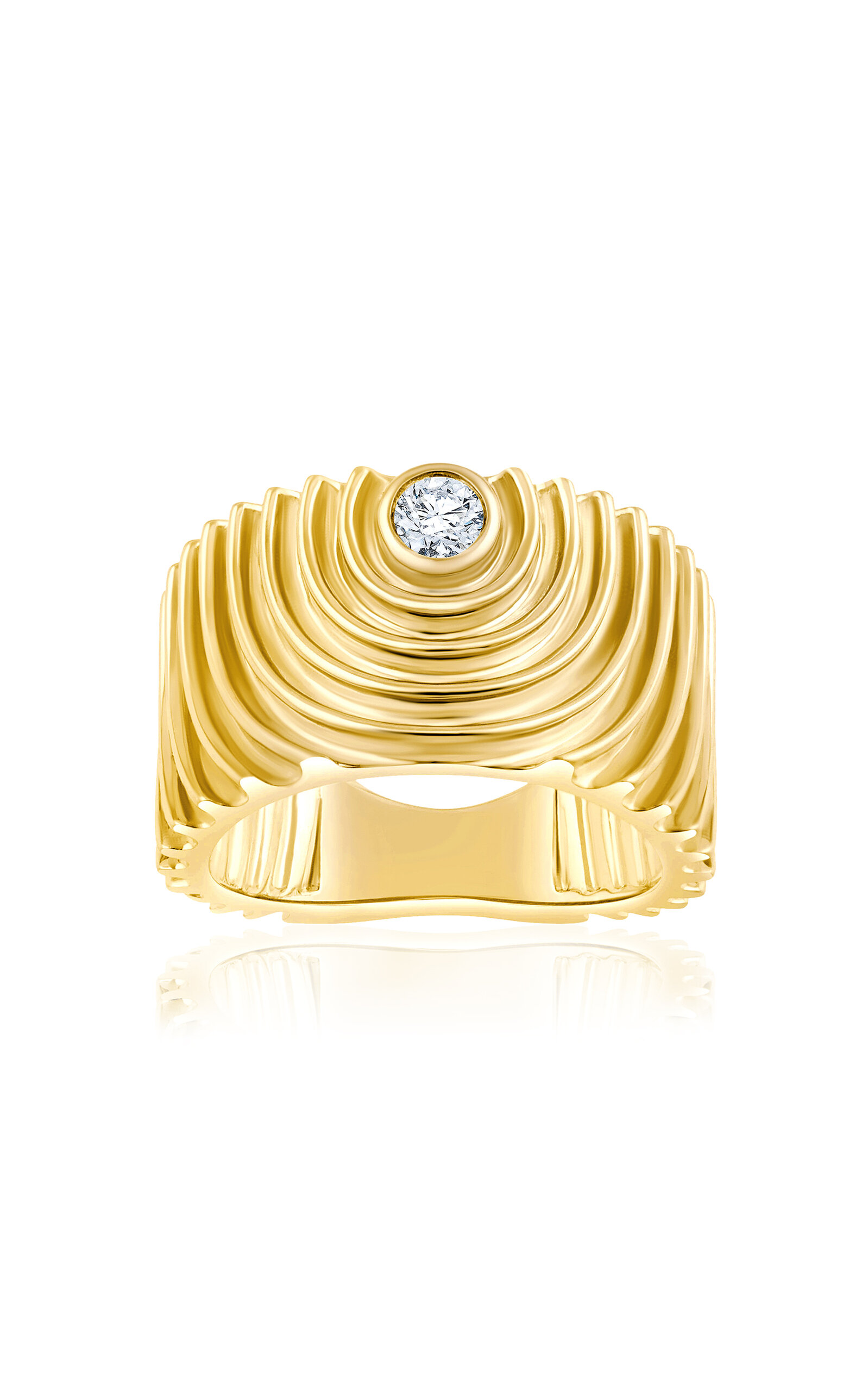 Almasika 18k Yellow Gold Universum Band Ring In Gold