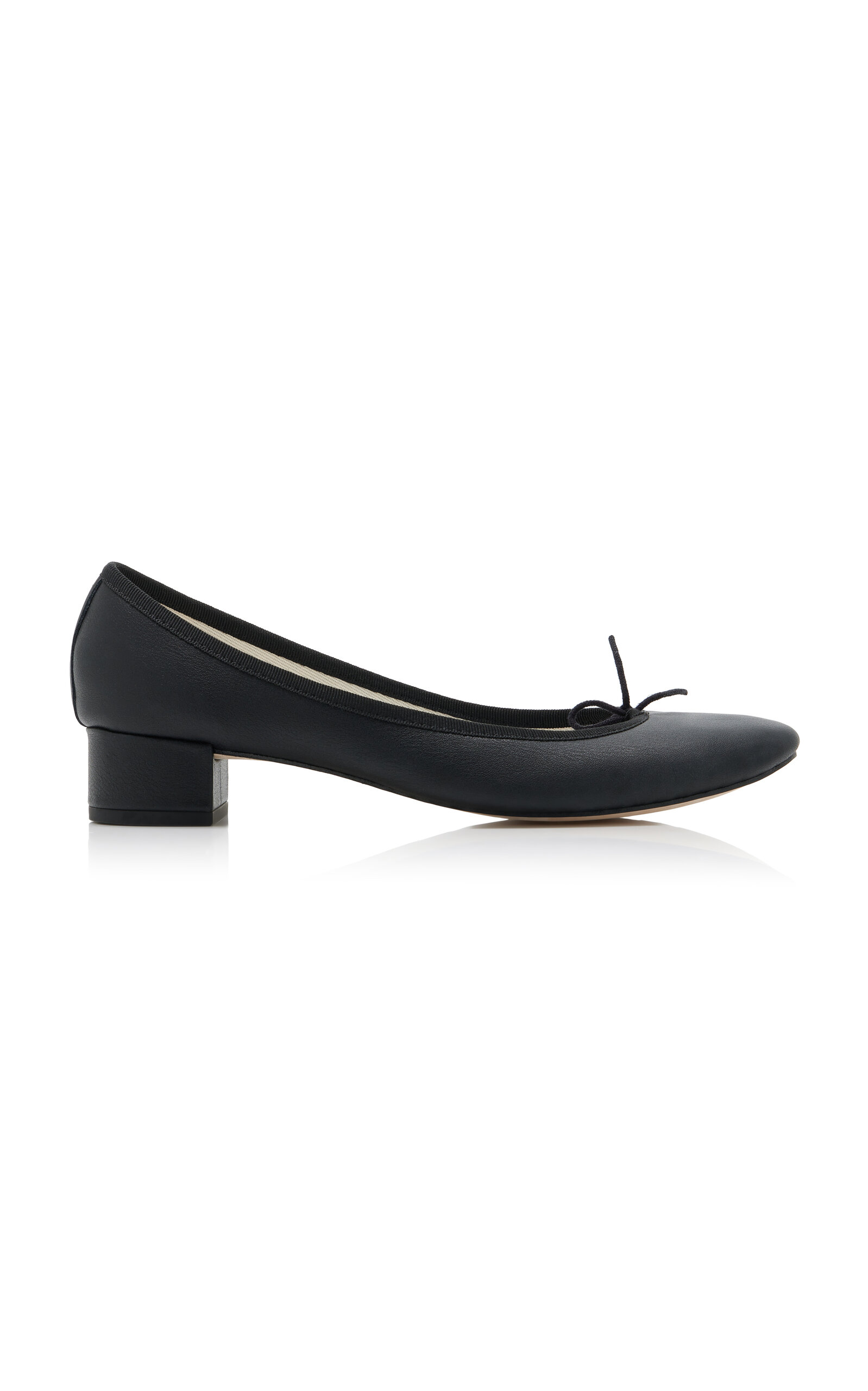 Shop Repetto Camille Leather Ballet Pumps In Black