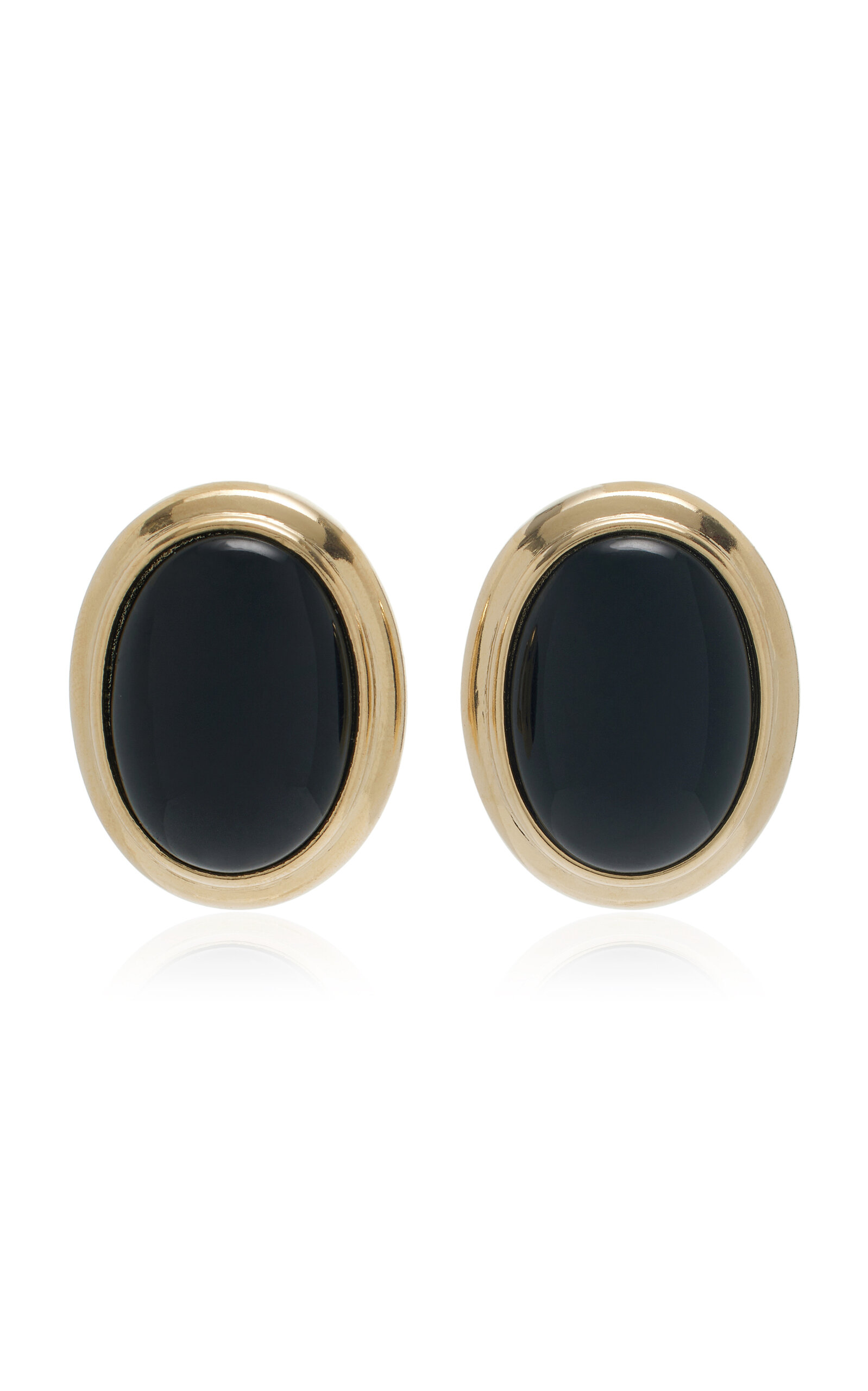 Ben-Amun Exclusive Gabrielle Gold-Tone Stone Earrings - Black - OS - Moda Operandi