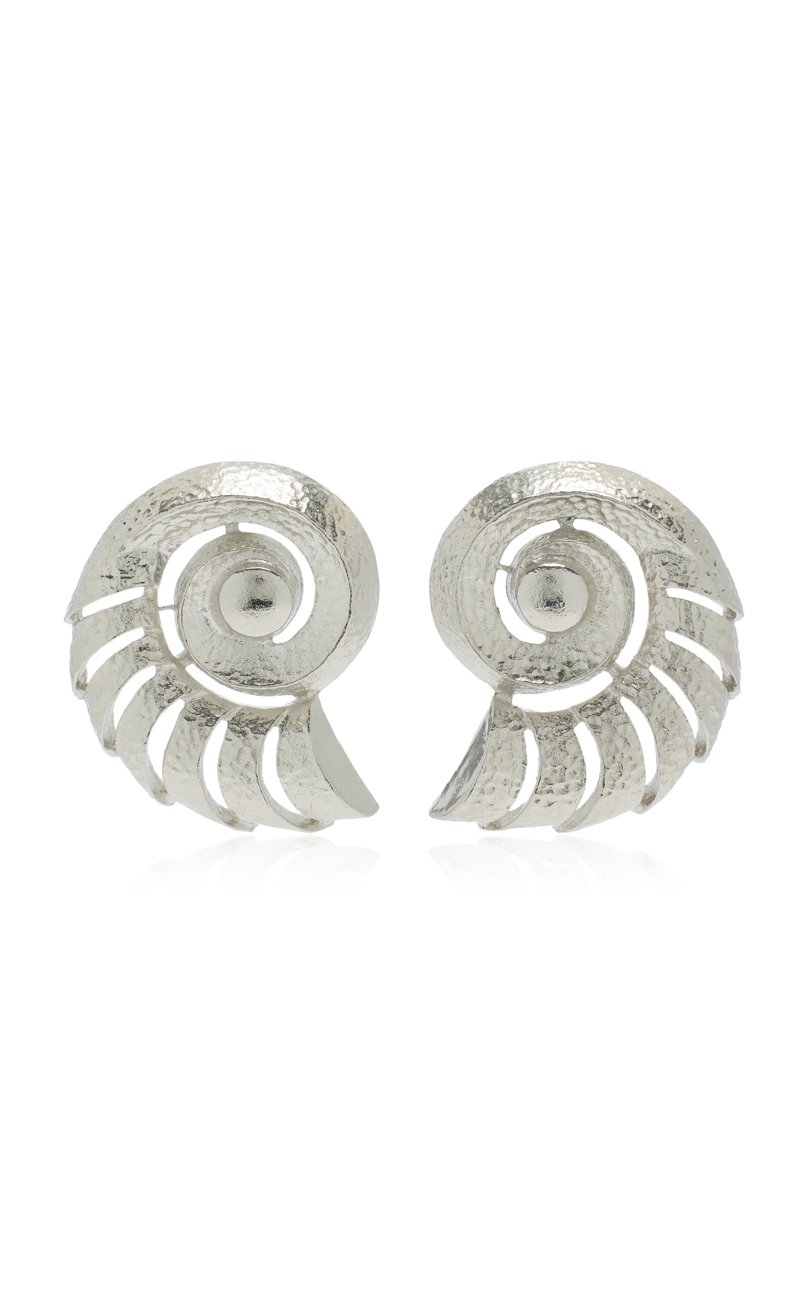Ben-amun Exclusive Summer Silver-tone Shell Earrings In Metallic