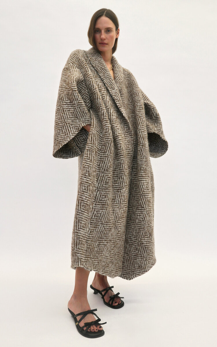 BY MALENE BIRGER MANGIA OVERSIZED WOOL-BLEND KIMONO COAT