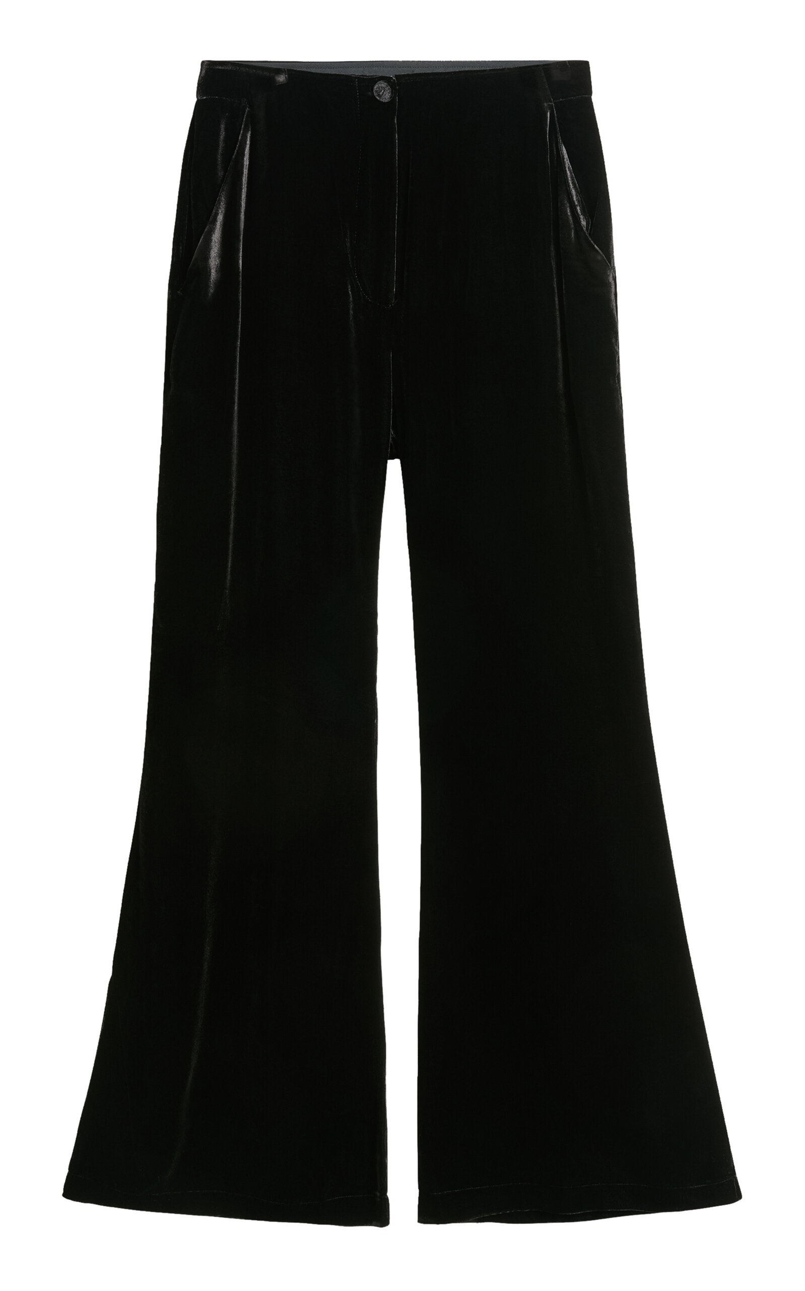 By Malene Birger Amores Relaxed Velvet Pants In Black