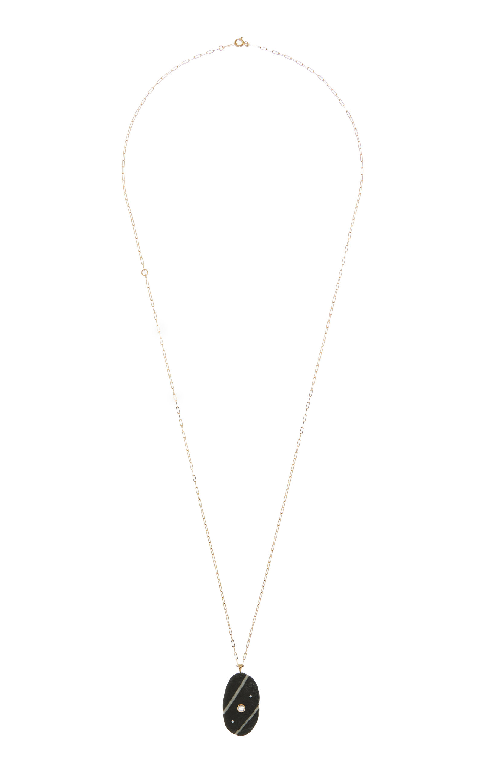 Retro One-Of-A-Kind 18K Yellow Gold Diamond Necklace