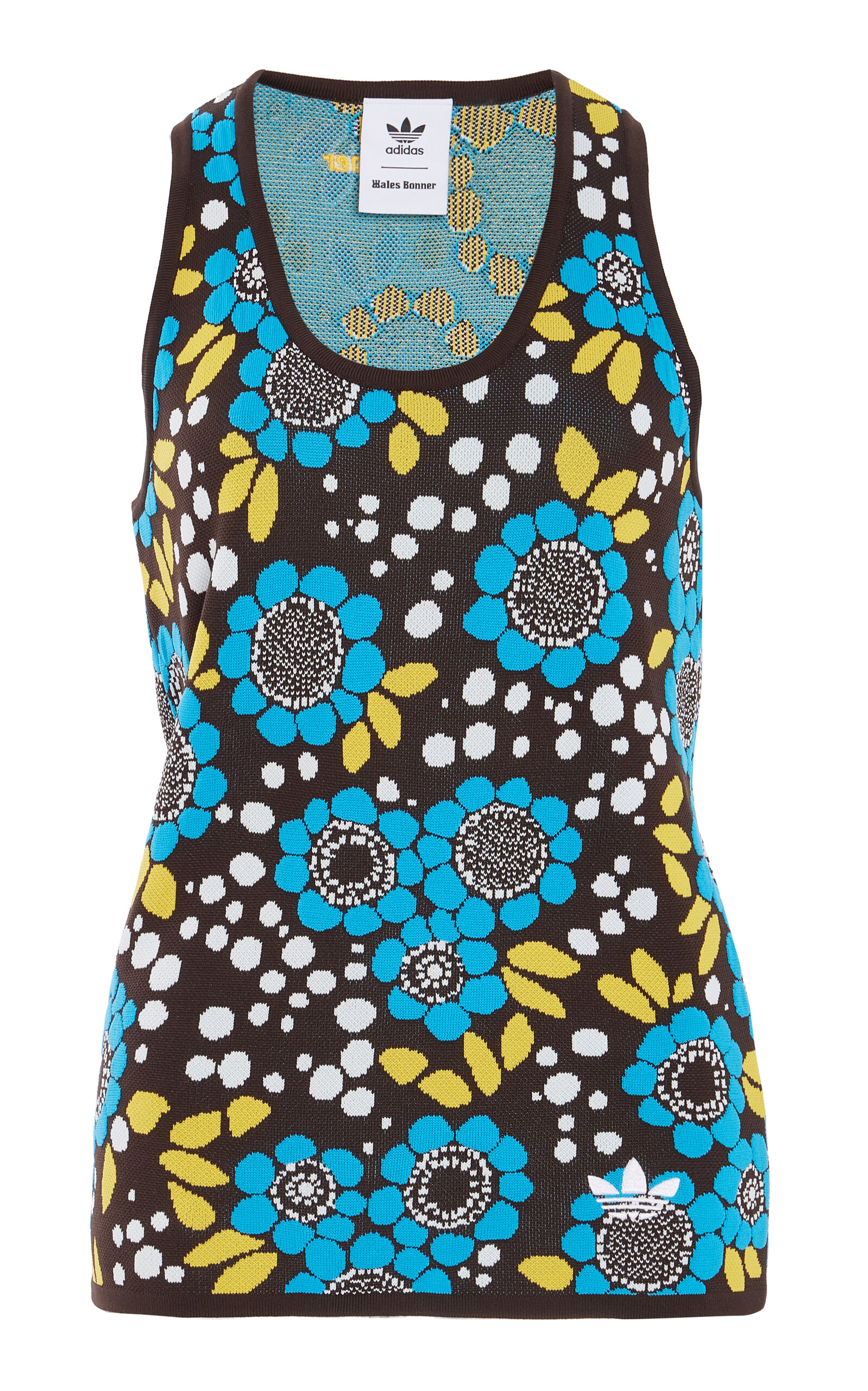 Adidas x Wales Bonner Floral Knit Tank Top - Blue - XS